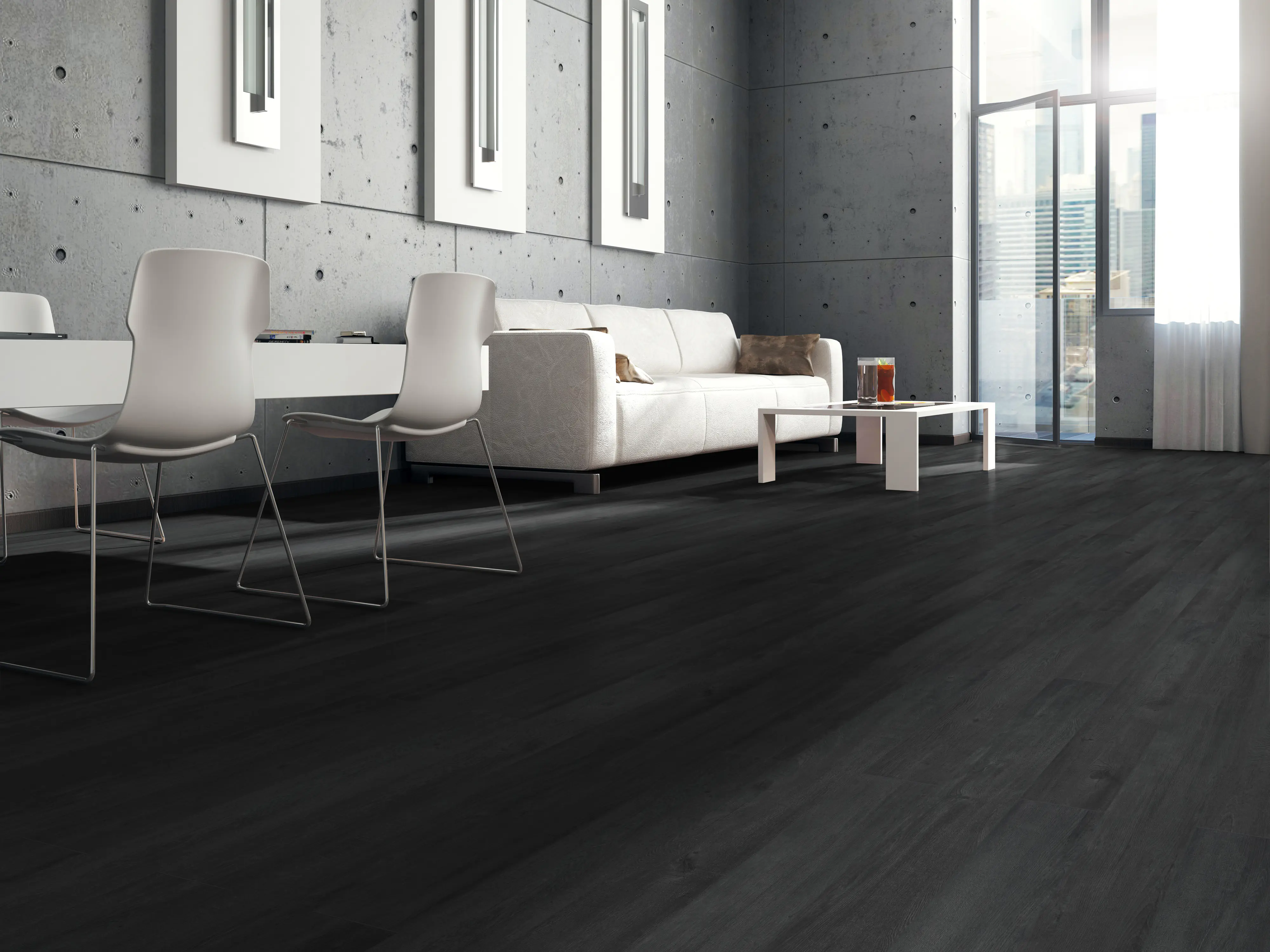 Classen Laminat Megaloc Aquaprotect 128,5 x 19,2 cm 8 mm Oak black