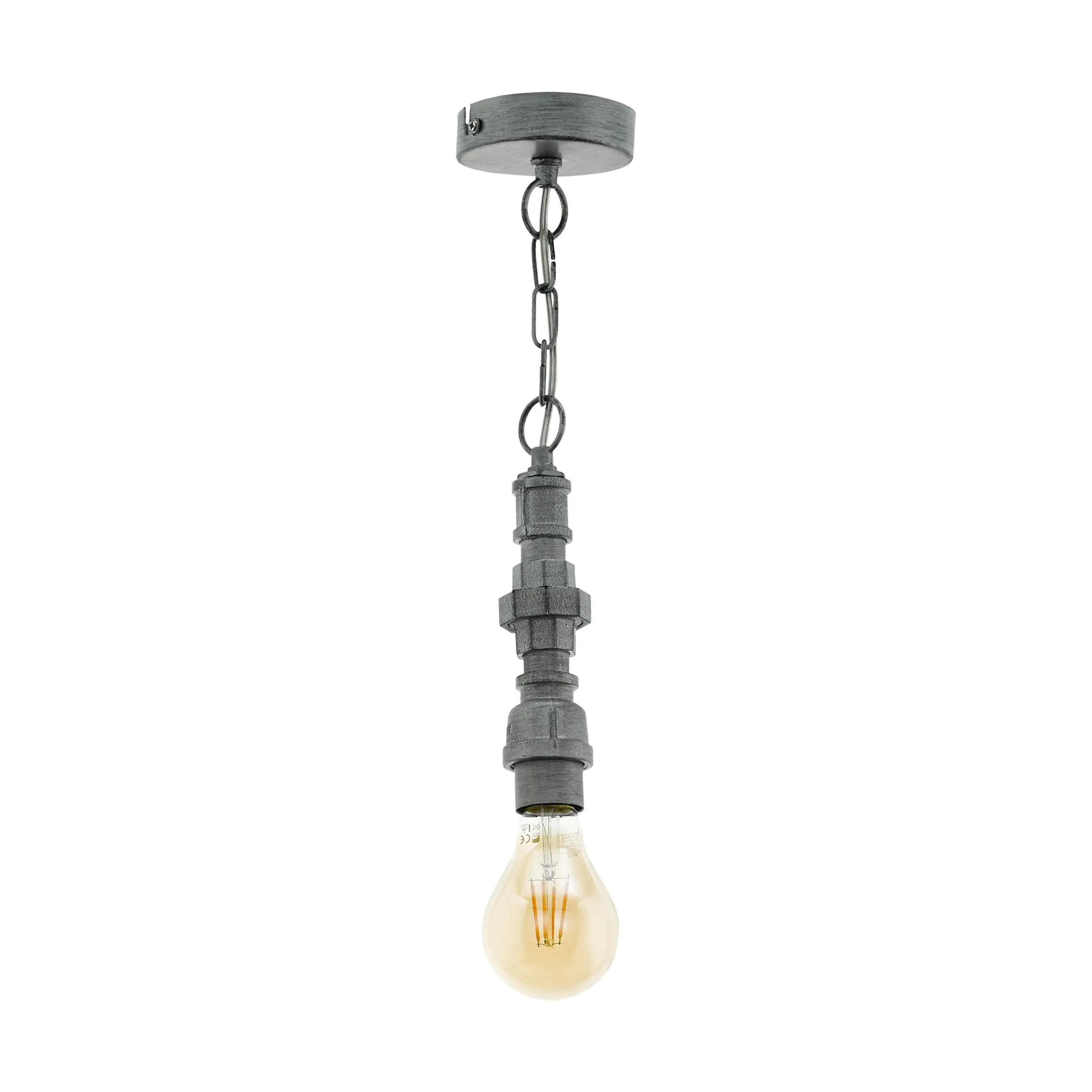 9002759497071 Eglo Pendelleuchte Chepstow silber-antik