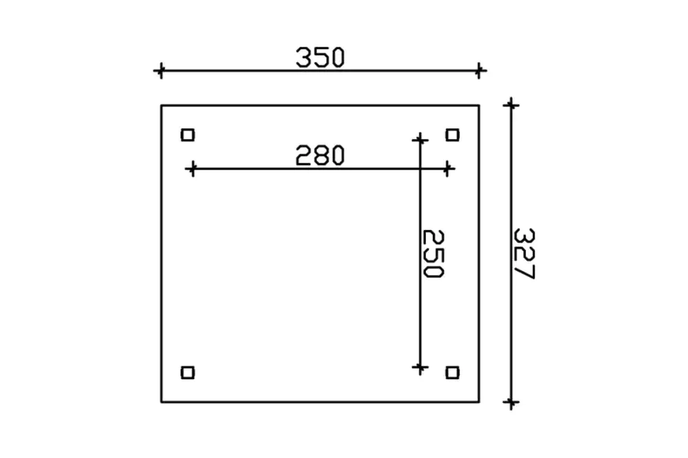SKAN HOLZ Pavillon Marseille 327 x 350 cm, weiss