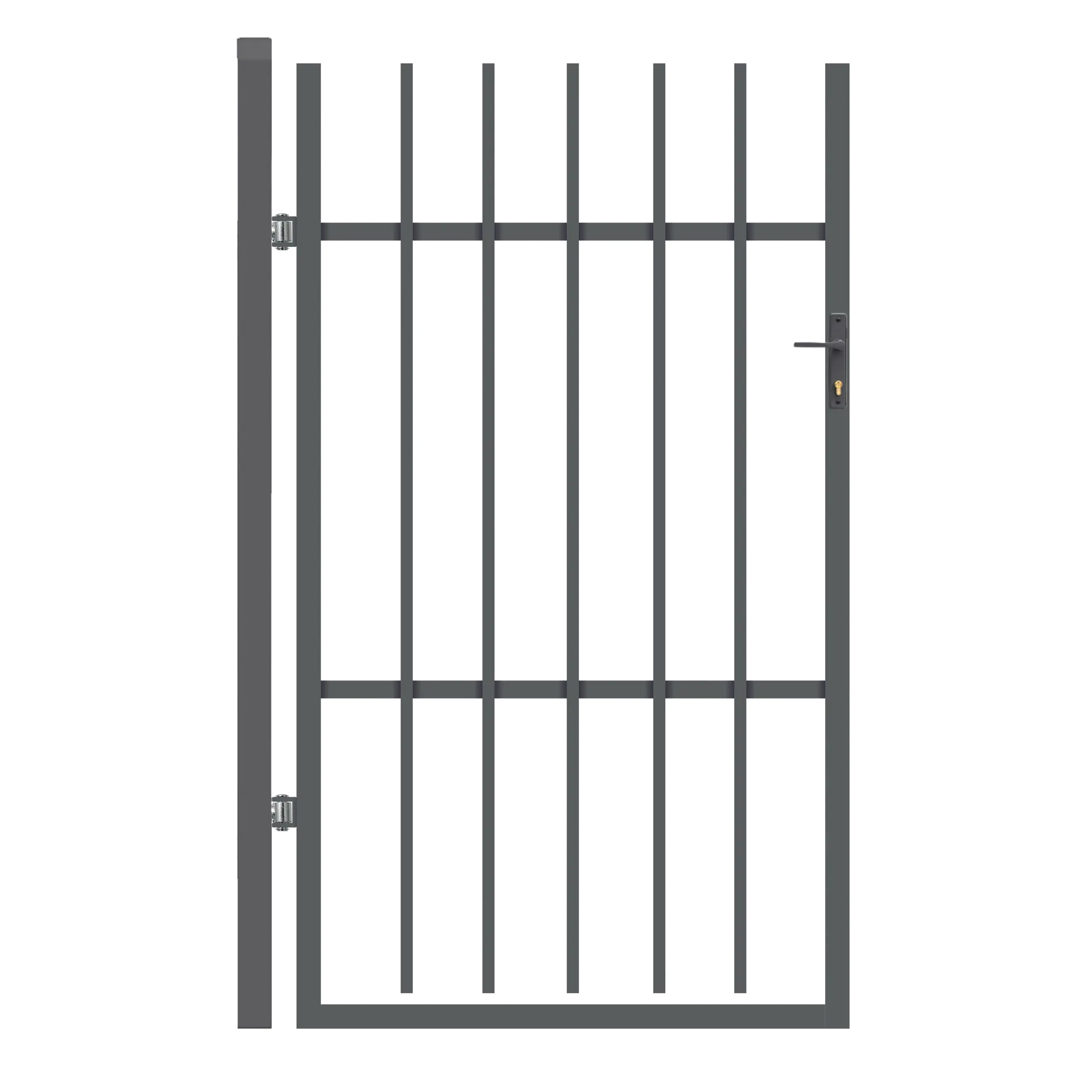 Polbram Einzeltor-Set Linus 120 DIN links inkl. Pfosten und Zubehör