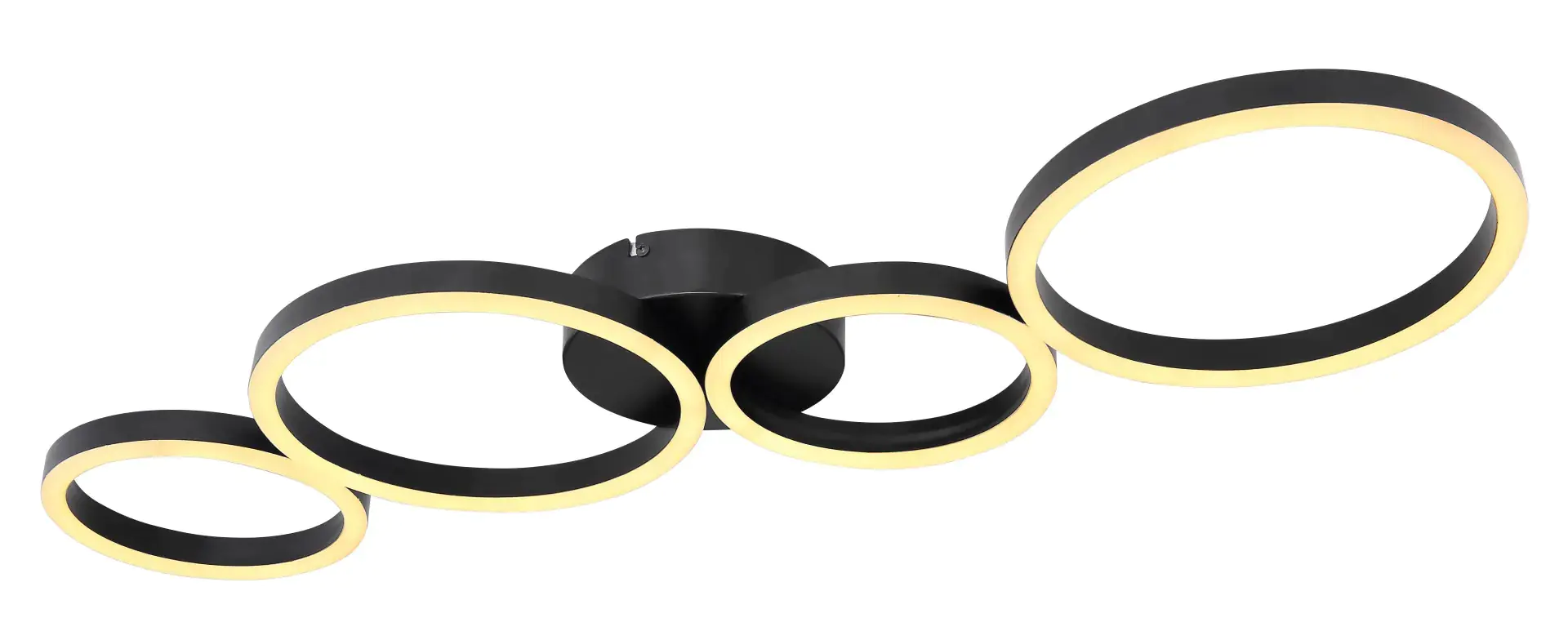 Globo Lighting LED Deckenleuchte Venosa 88,5 cm, schwarz