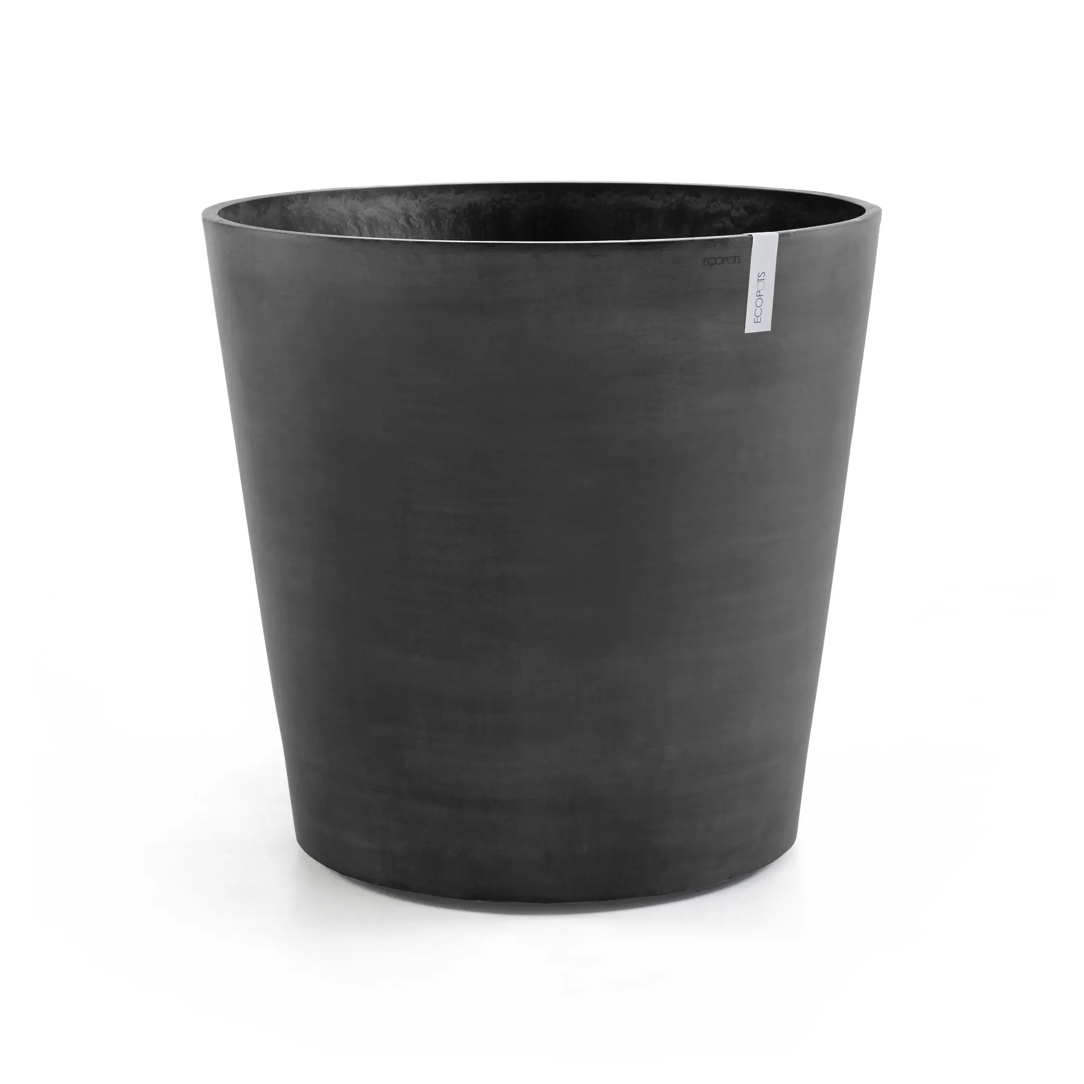 Ecopots Pflanztopf Amsterdam Ø 60 x 56 cm dunkelgrau mit Rädern
