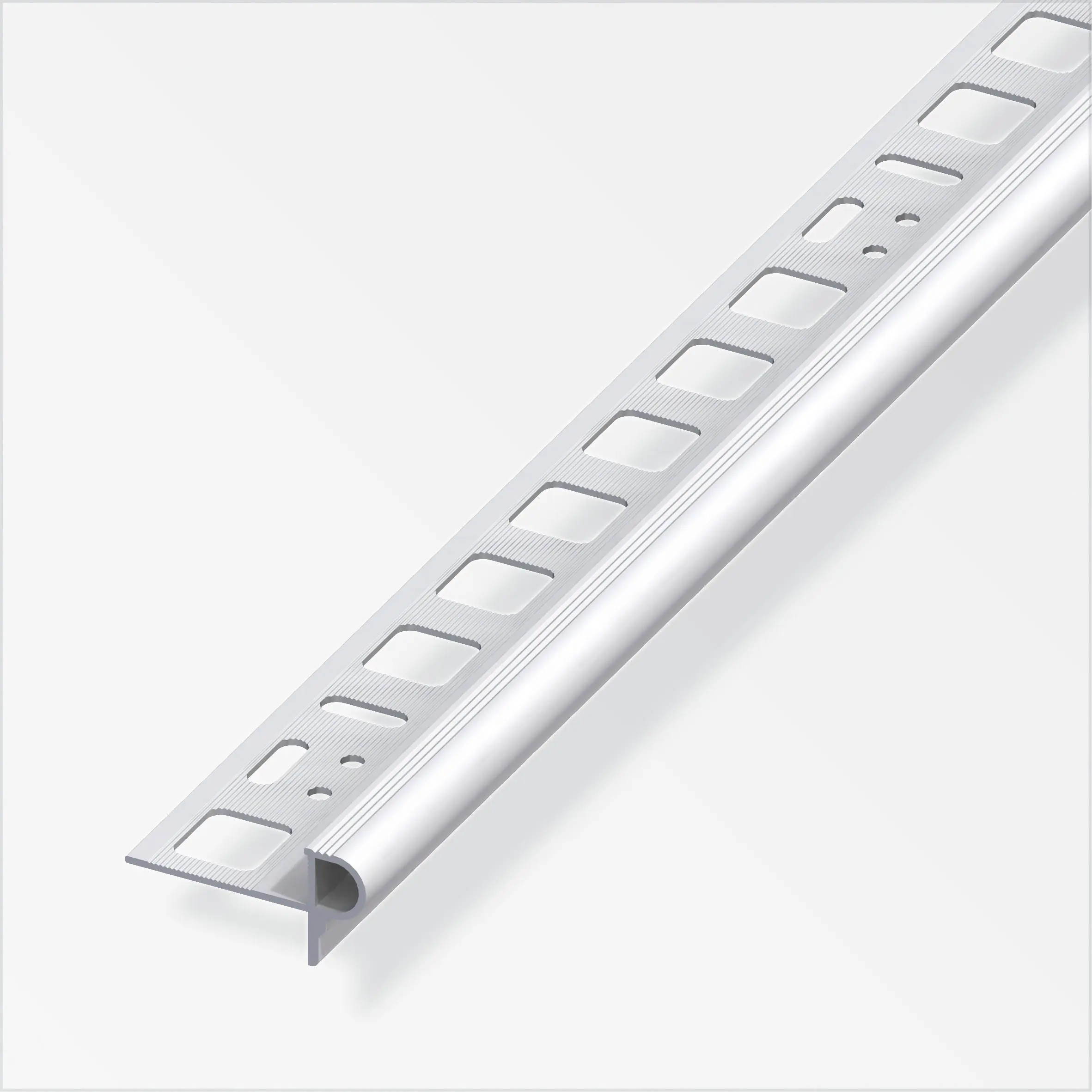alfer Treppenkantenprofil 2.5 m, 8 x 24.5 x 7.5 mm Alu eloxiert silber alfer Treppenkantenprofil 2.5 m, 8 x 24.5 x 7.5 mm Alu eloxiert silber