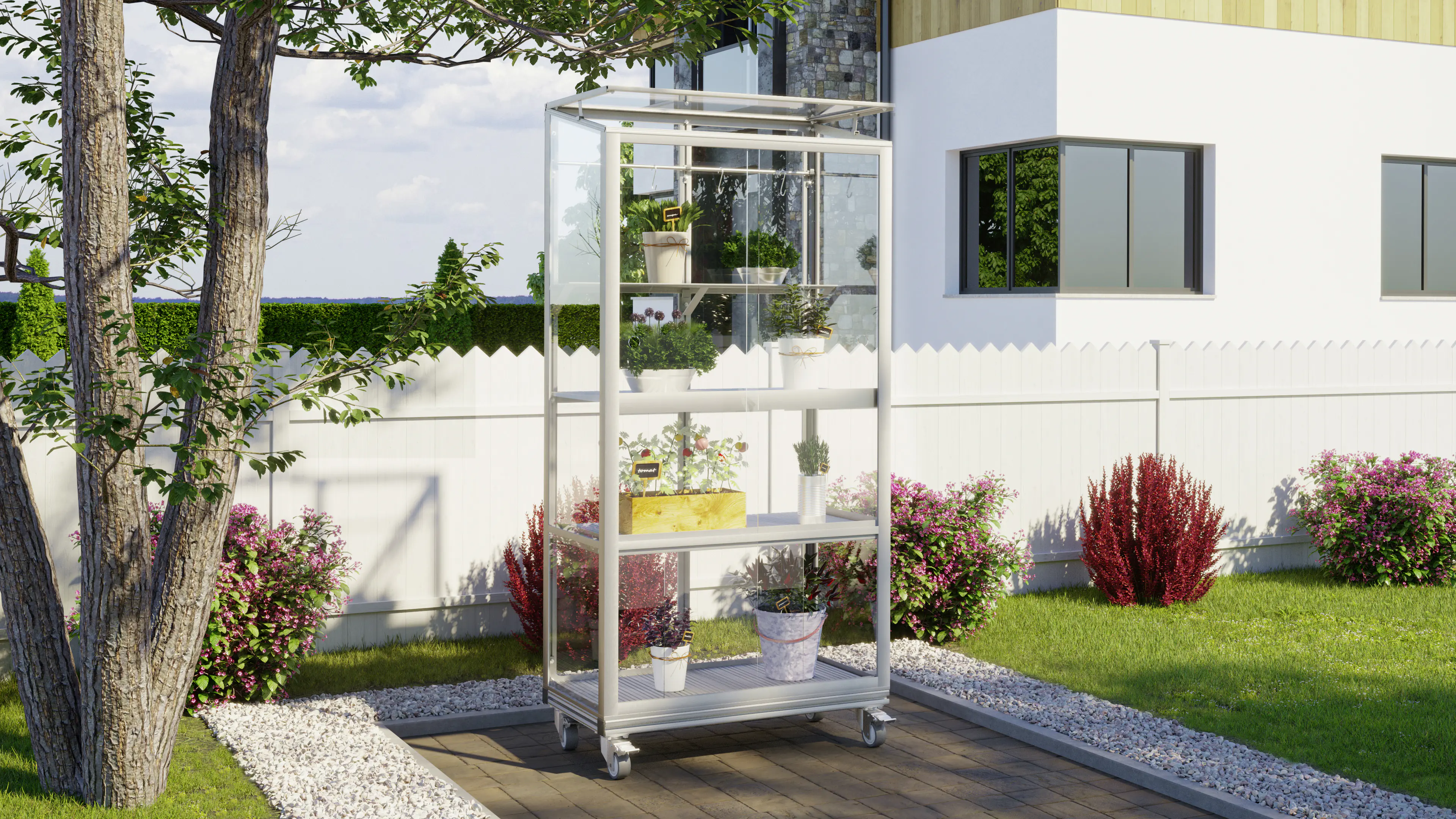 Vitavia Zusatzregal für Balkongewächshaus 79 x 40 cm silber Vitavia Zusatzregal für Balkongewächshaus 79 x 40 cm silber