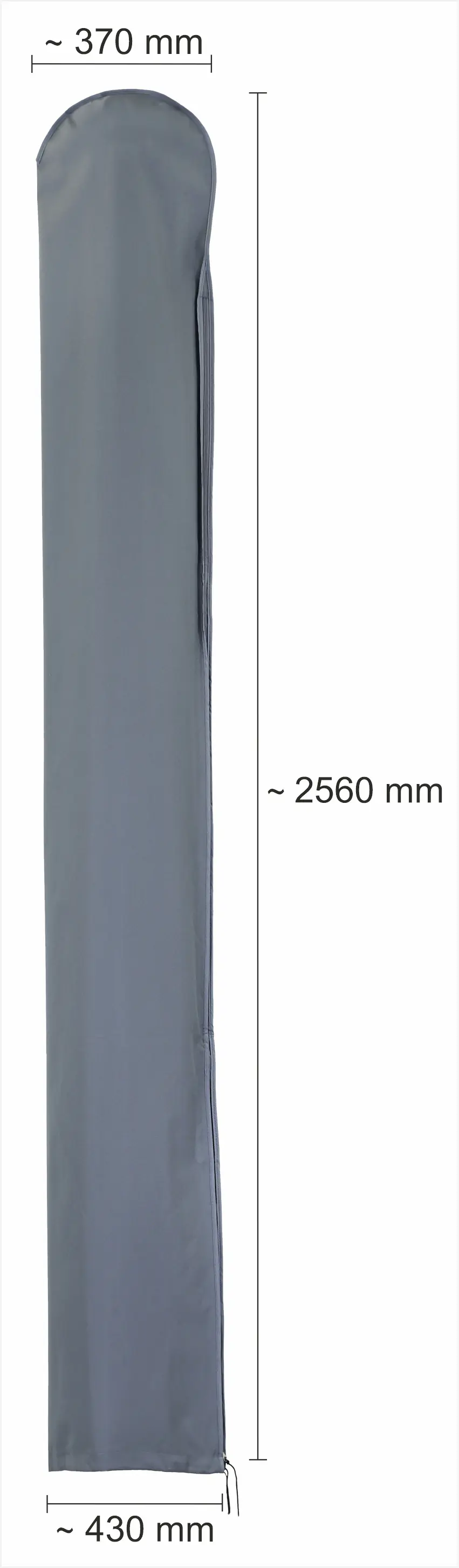 Schutzhülle für Jumbo/Quadro mit Reißverschluss und Stab