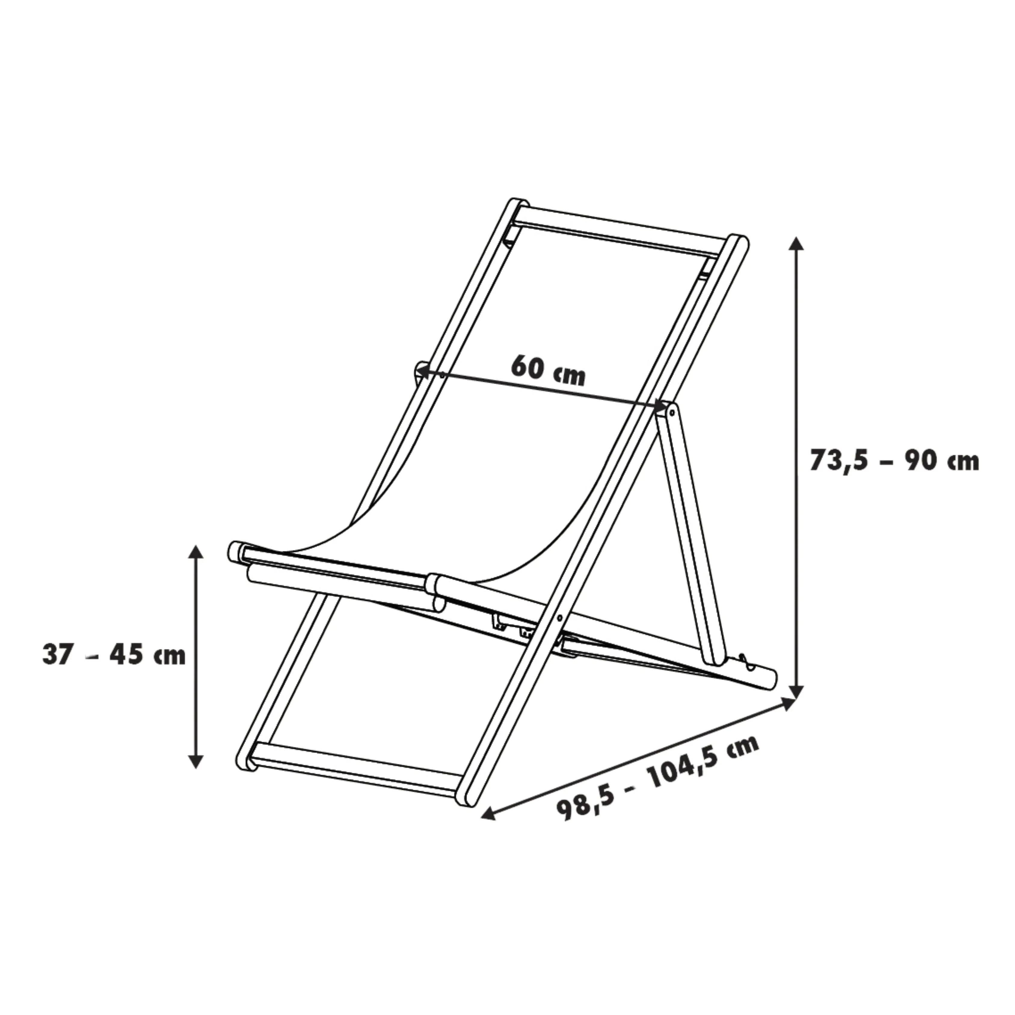 Primaster Gartenliegestuhl Karla grün