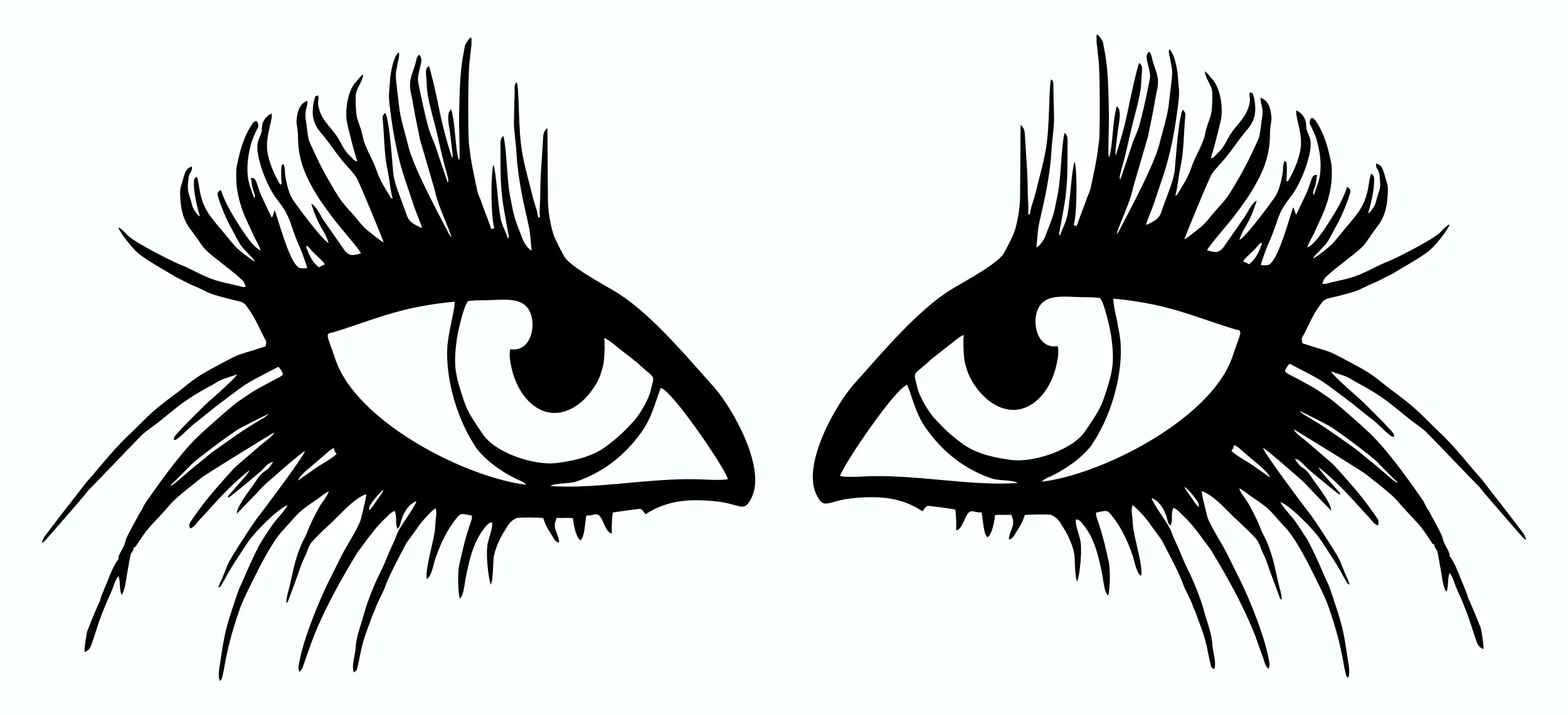 Hermann Schütz Aufkleber Böser Blick 2-er Set rechts/links je 85x95mm