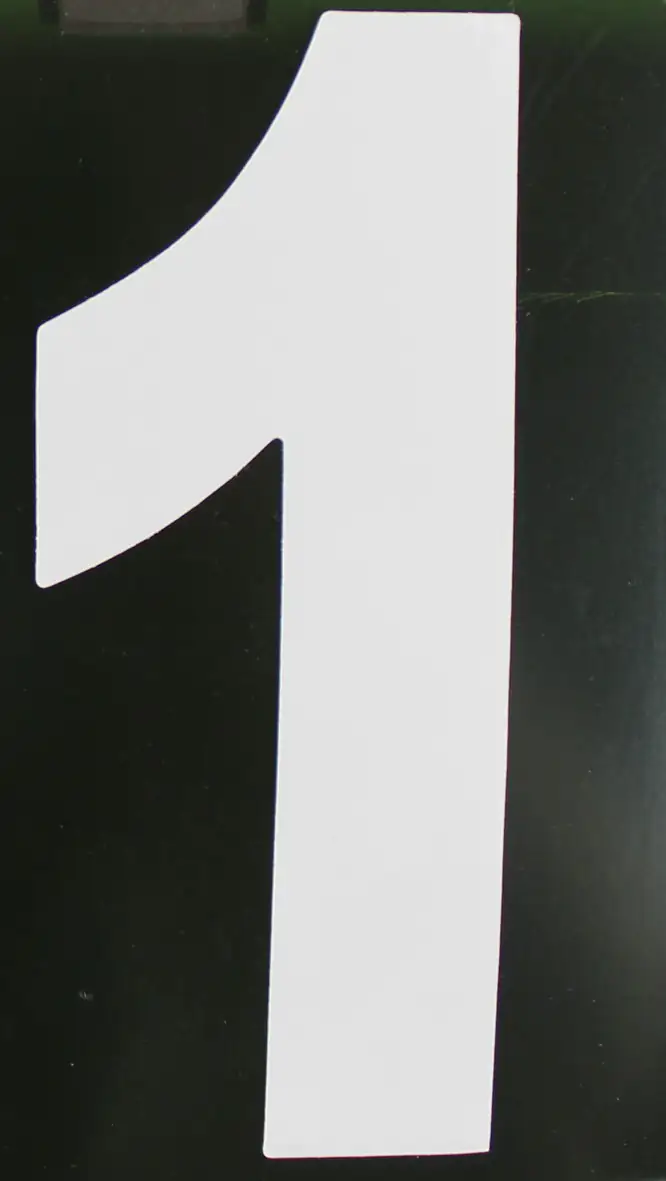 Conacord Reflektierende Klebezahl 1 weiß 170 mm "1"