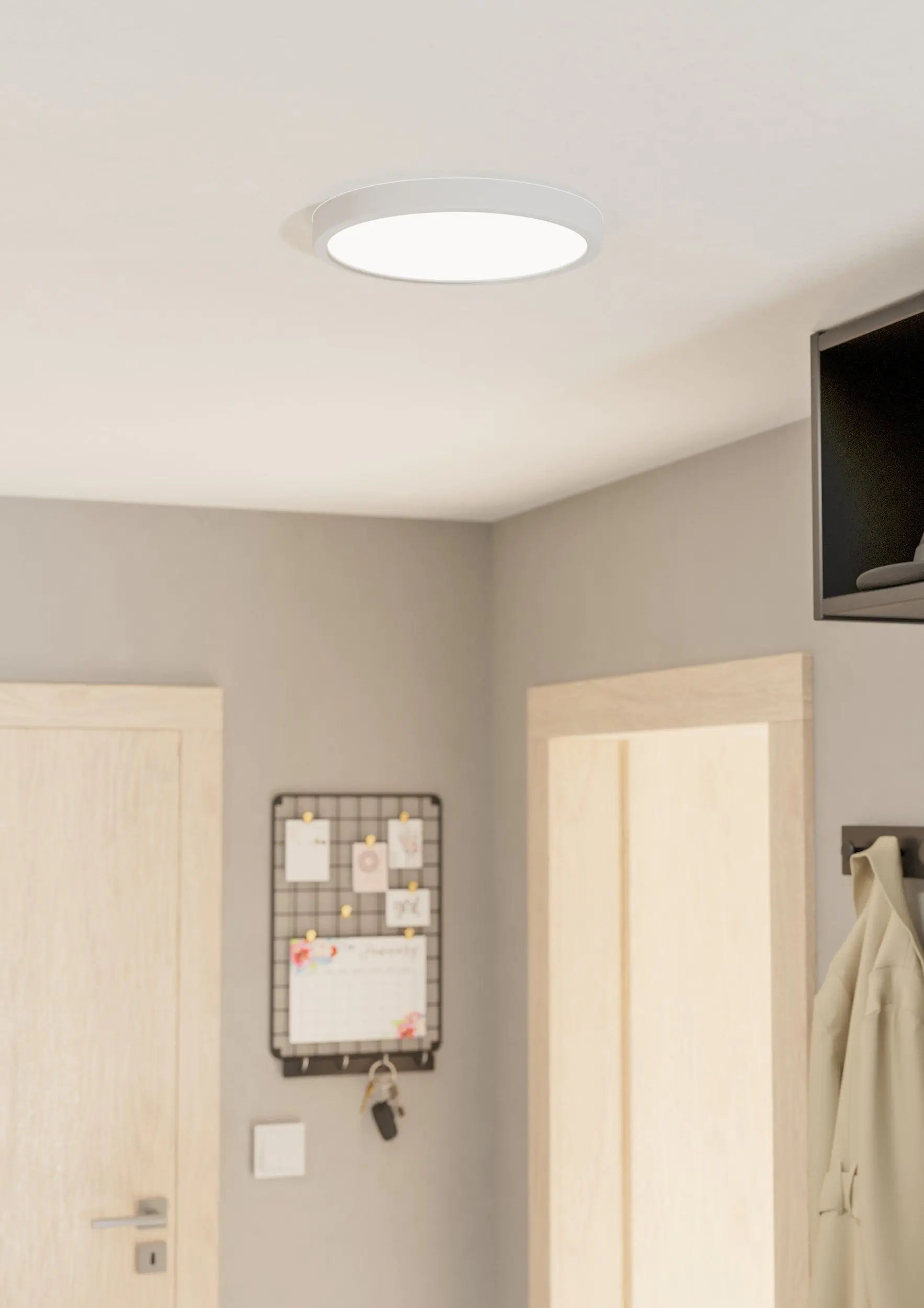 Eglo LED Deckenleuchte Fueva 5 weiß Ø 28,5 cm warmweiß