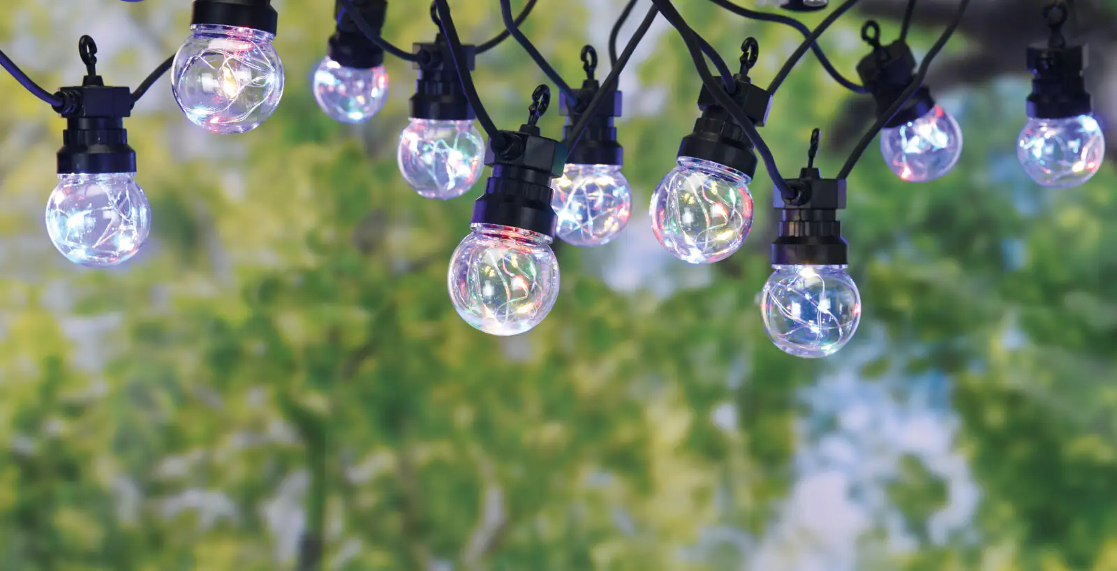 LED Lichterkette Party Lights RGB mit 10 Leuchtköpfen