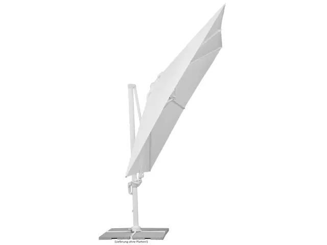 Schneider Sonnenschirm Rhodos Twist Bianco weiß, 300 x 300 cm