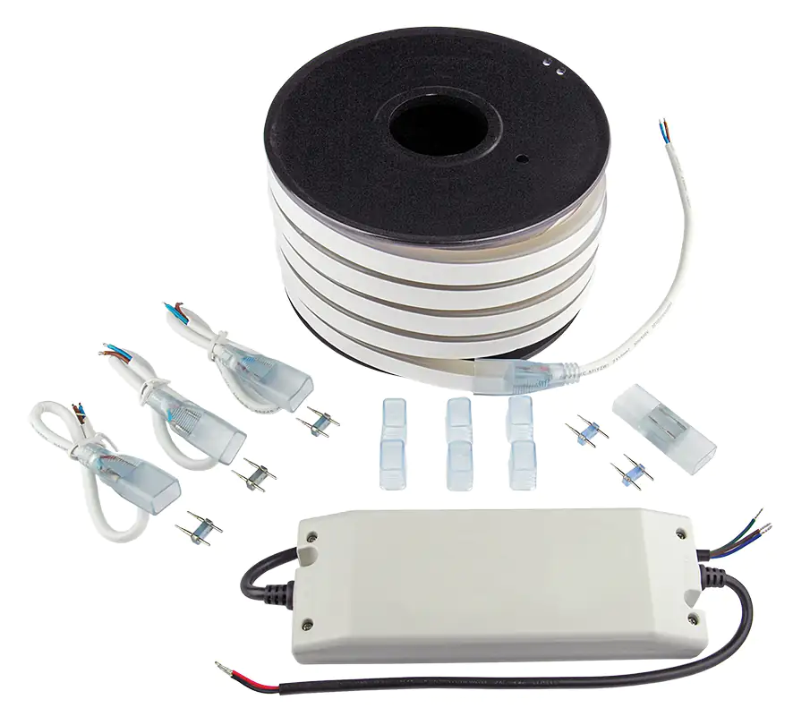 Kovalex LED Licht-Set 10 m inkl. Zubehör, Endkappen, Trafo