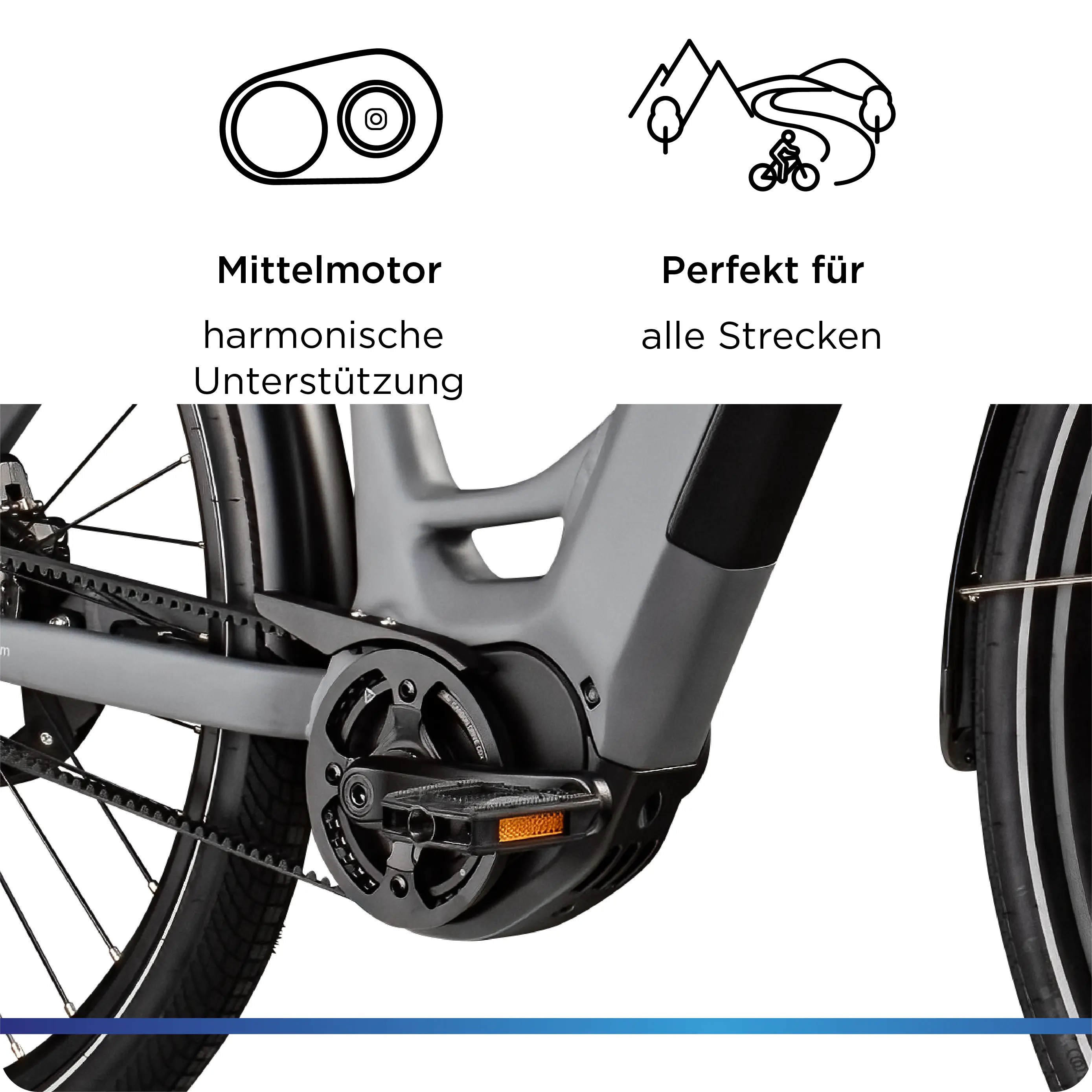 Zündapp E-Bike Trekking X850 Pro 27,5 Zoll 5-Gang 550 Wh grau