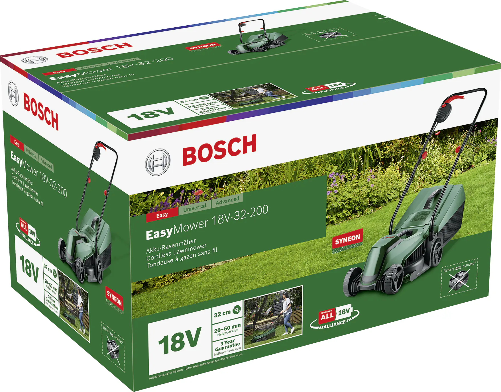Bosch Akku-Rasenmäher EasyMower 18 V 32 cm Schnittbreite Solo