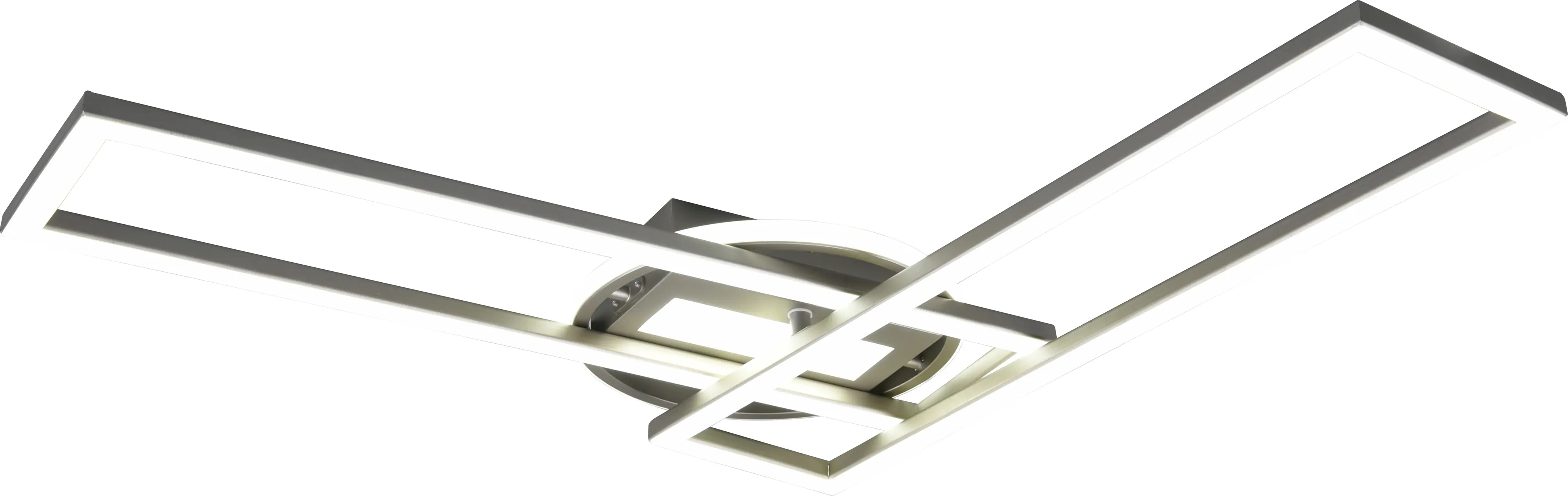 Reality Leuchten LED Deckenleuchte Twister nickel