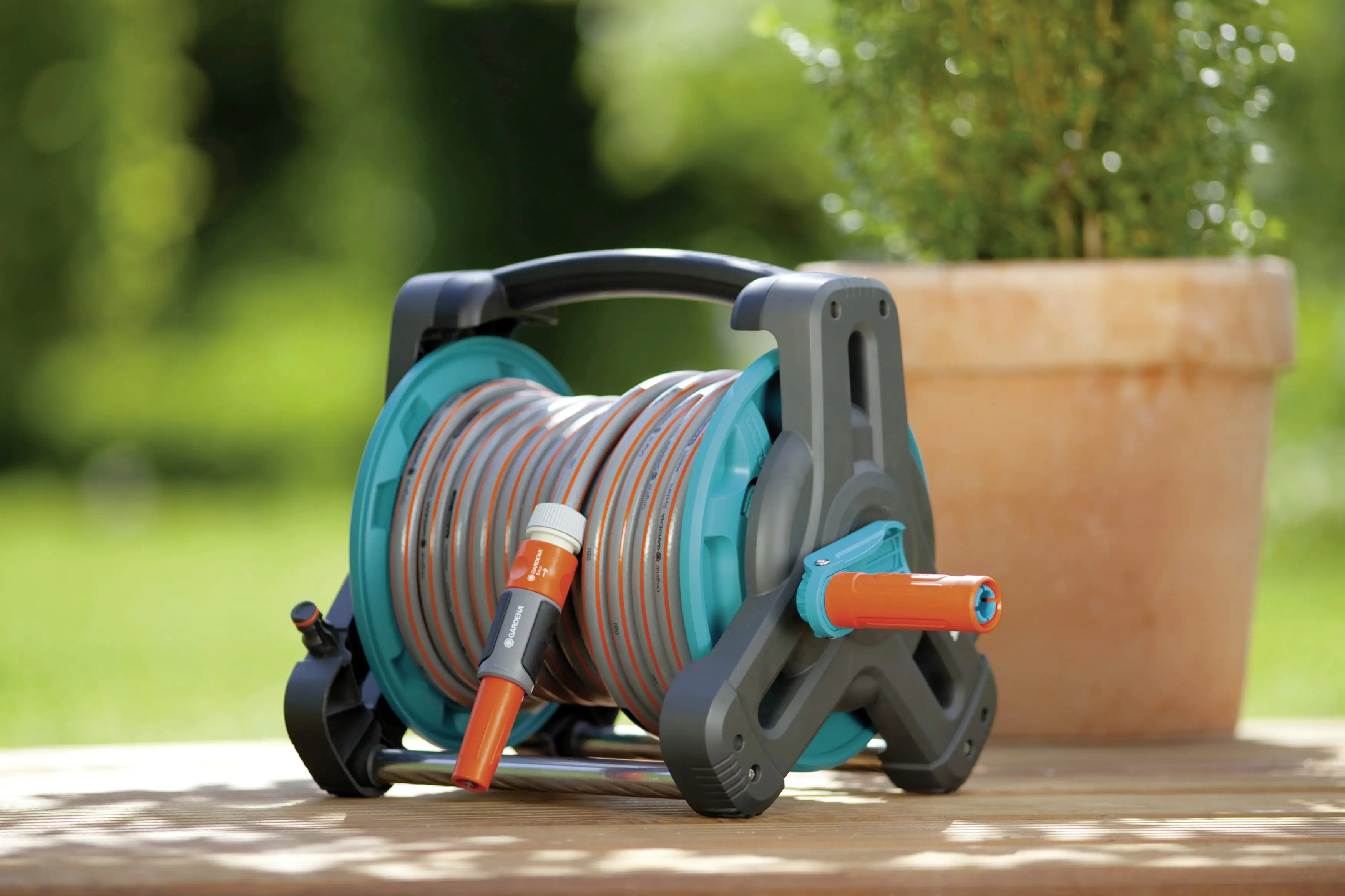 4078500801003_1088230 Gardena Schlauchtrommel Set Classic 10