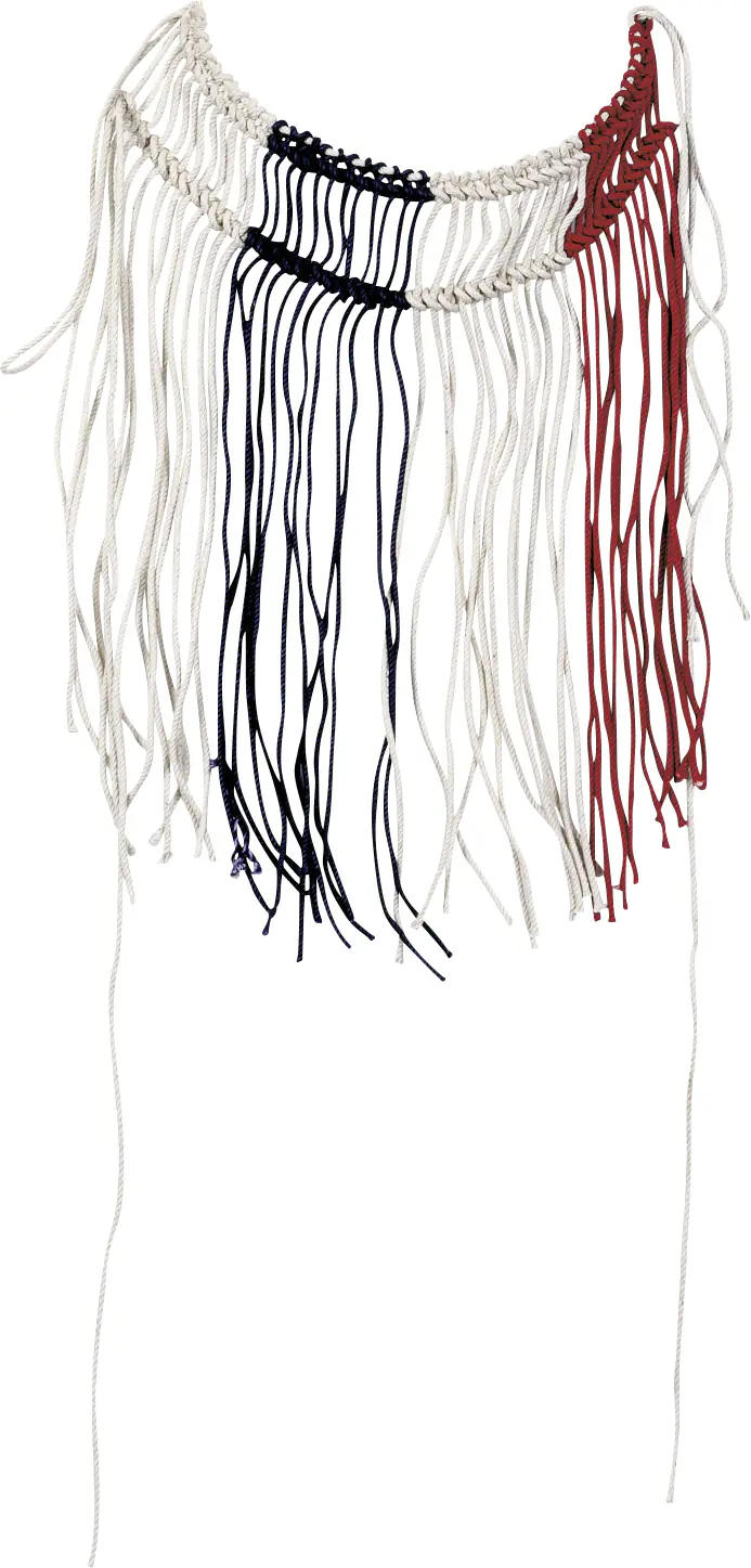 Kerbl Covalliero Fliegen Fransenband rot-blau-weiß Cob