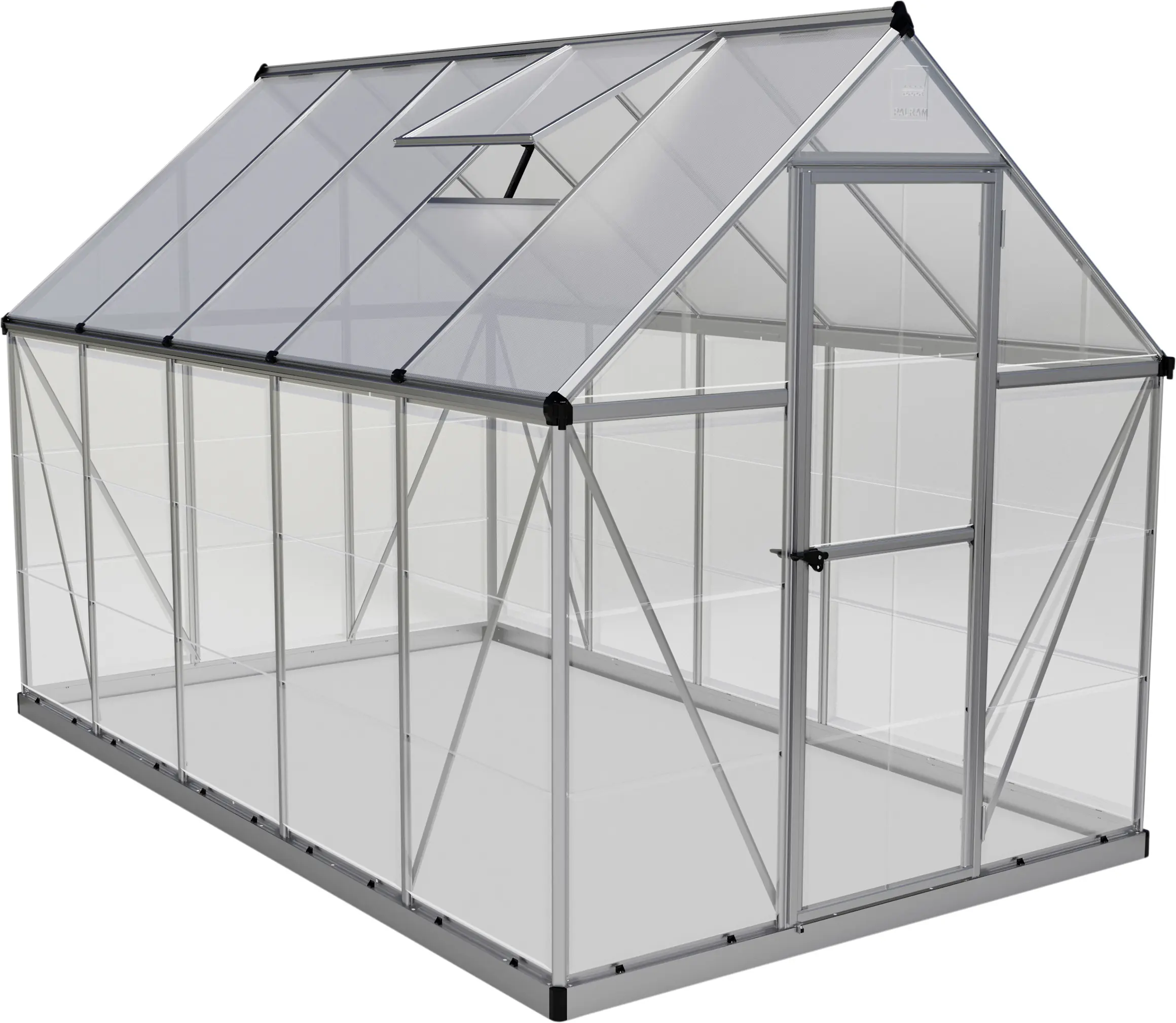 Canopia Gewächshaus Hybrid 6X10 silber 185 x 306 x 208 cm