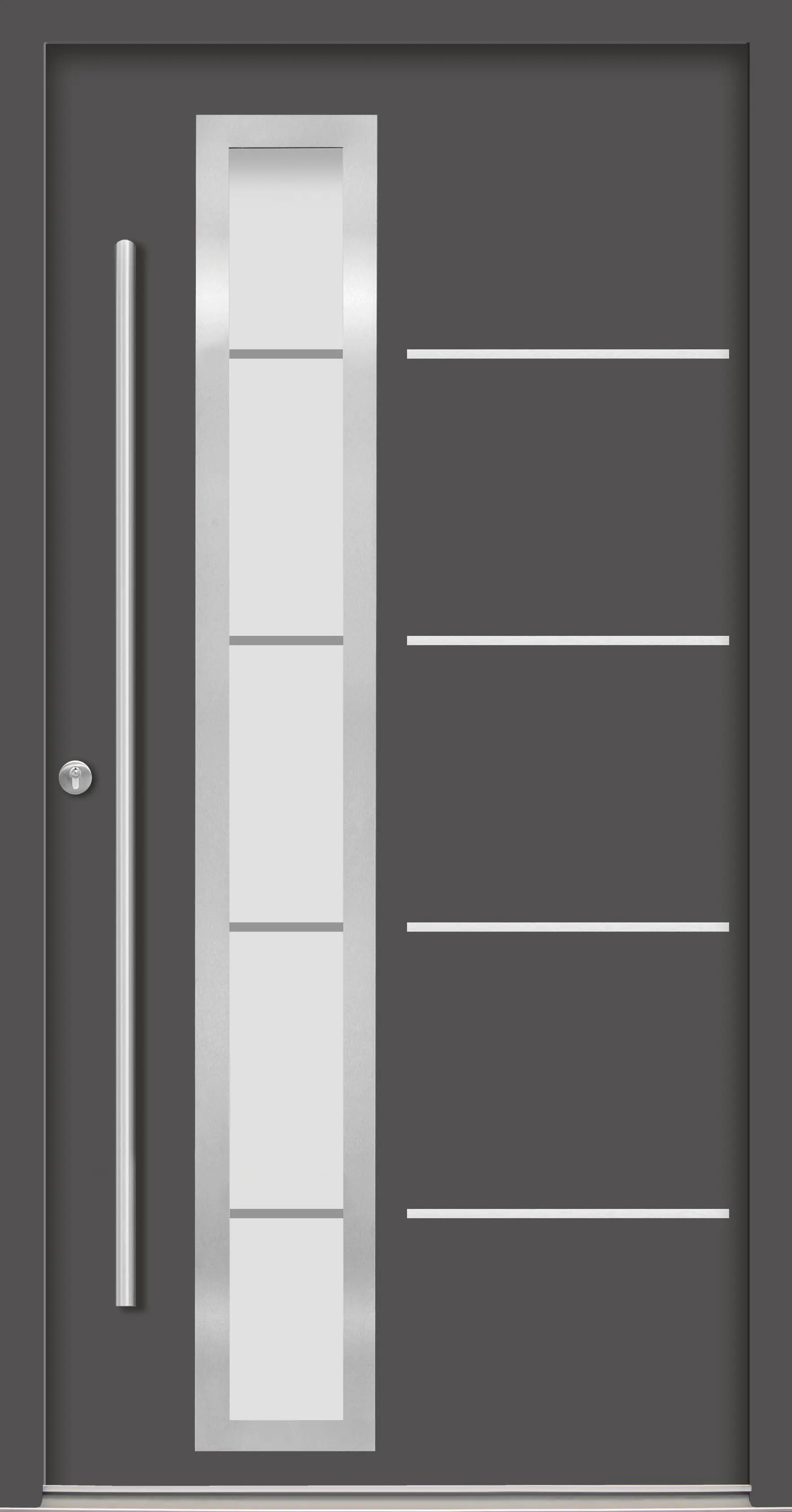 Splendoor Haustür Passivedoor Premium B06 Anthrazit DIN Links 110 x 210 cm