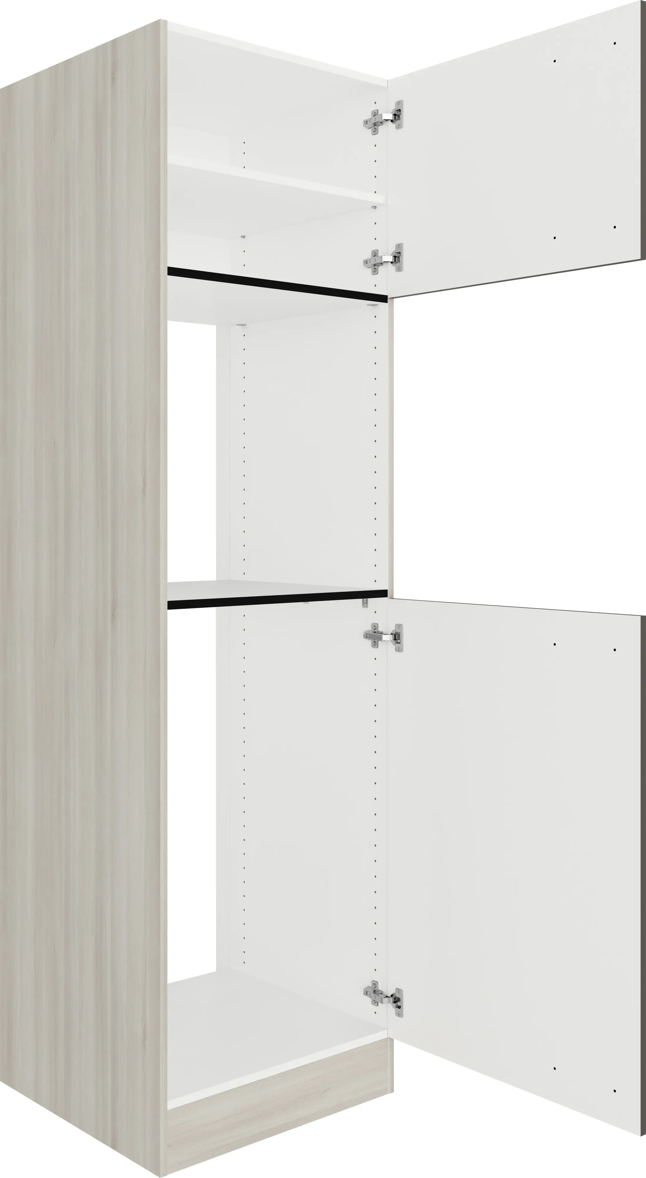 Optifit Hochschrank Faro 220 anthrazit/akazie 60 cm