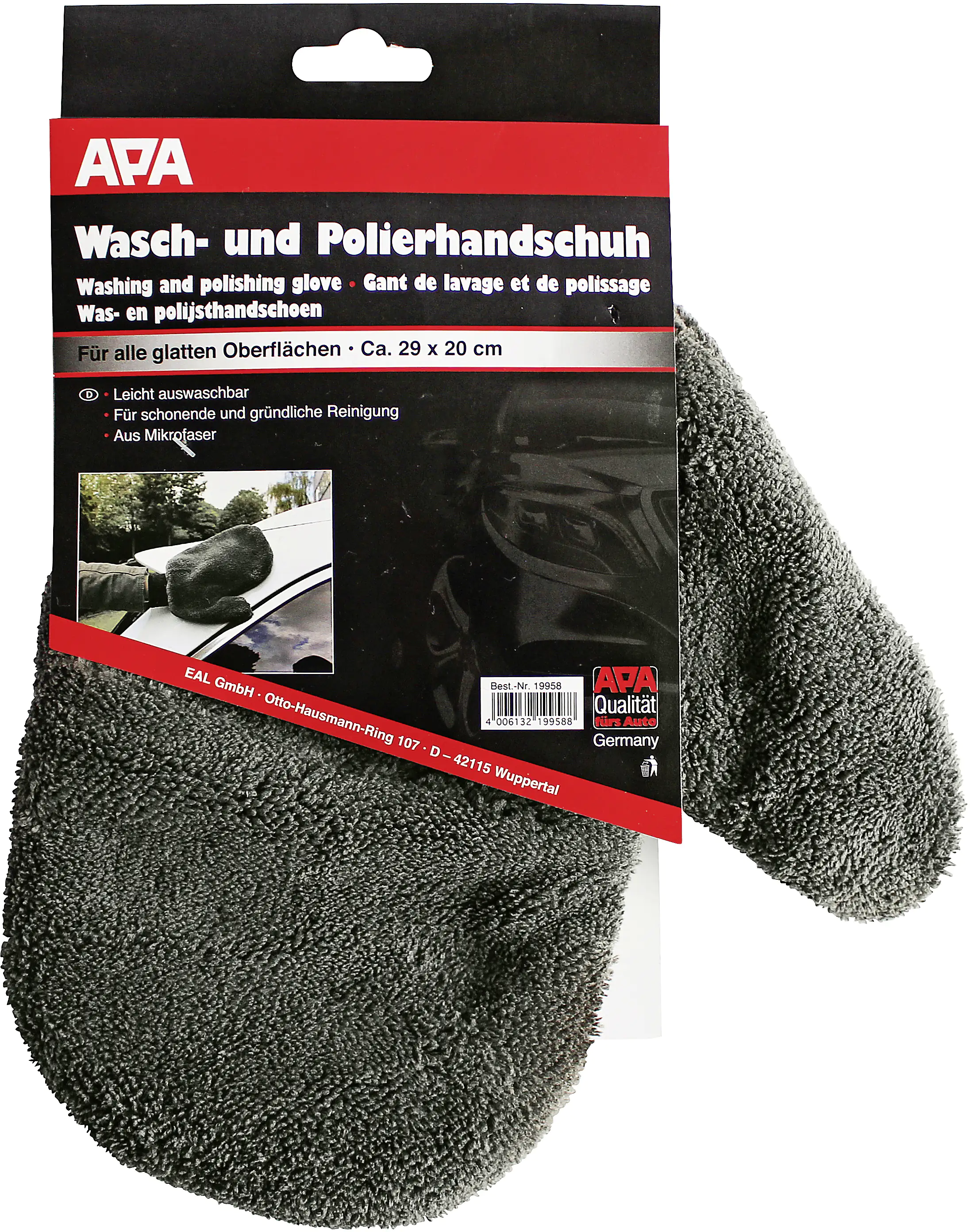 APA Wasch- und Polierhandschuh 29x20cm APA Wasch- und Polierhandschuh 29x20cm
