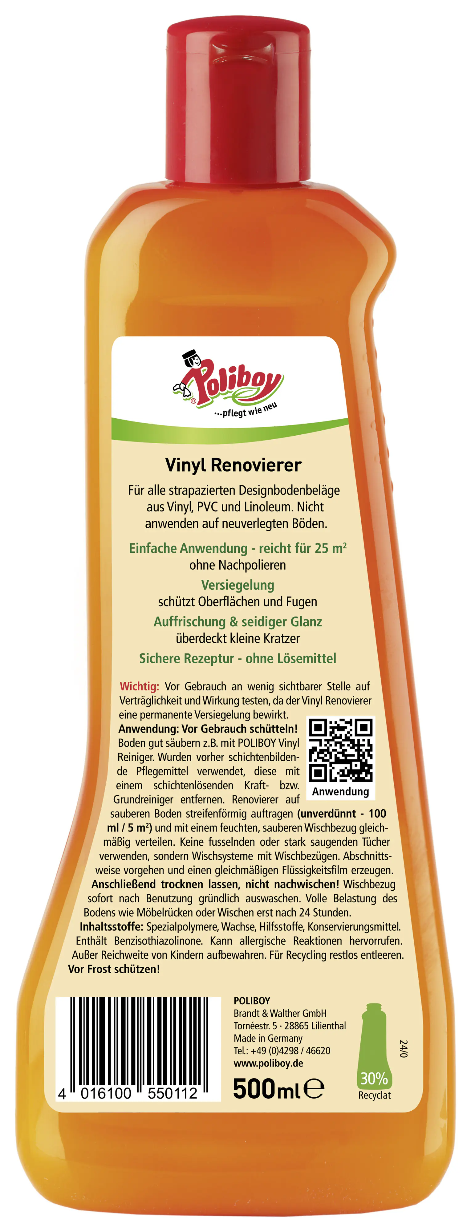 Poliboy Vinyl Renovierer 500 ml