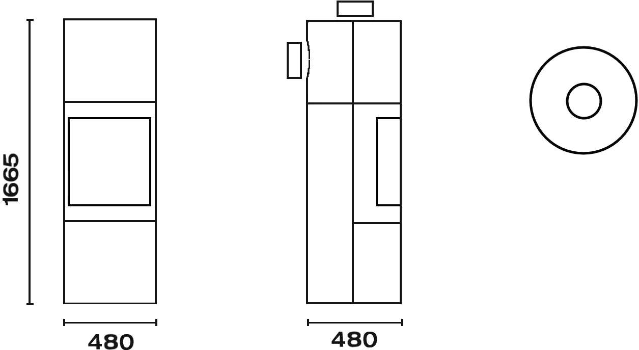 Thermia Kaminofen Mona 7 kW