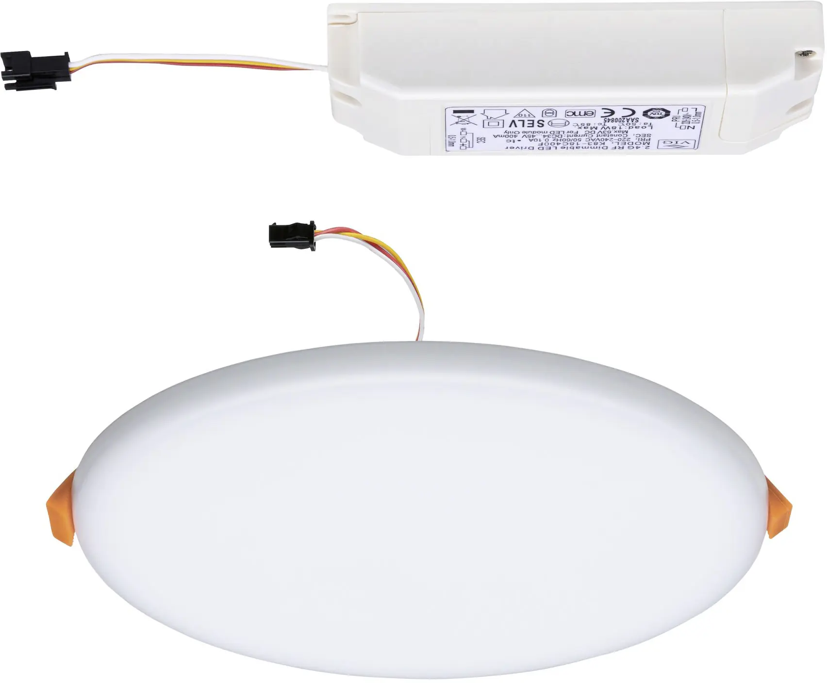 Paulmann Einbauleuchte LED Veluna Varifit WhiteSwitch eckig 21,5 cm 17 W