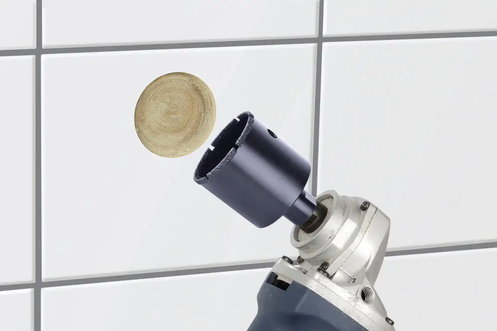 4006885594302 Wolfcraft Lochsäge Ø 35 mm Diamant für Winkelschleifer