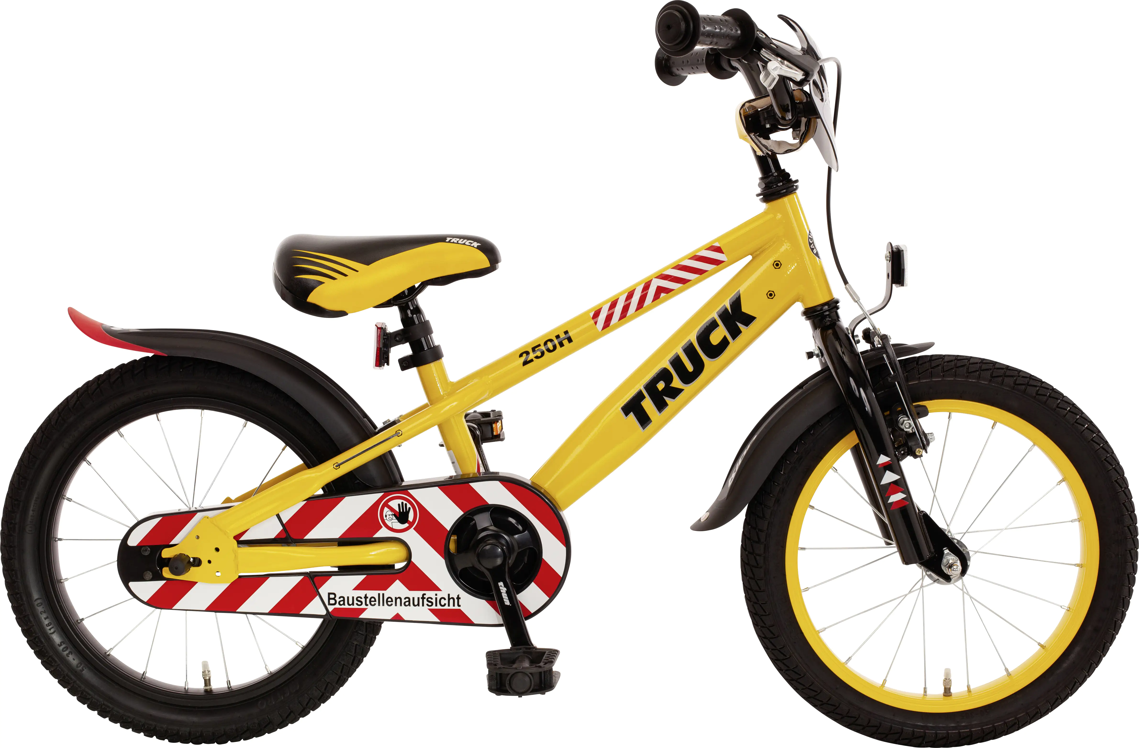 Bachtenkirch Kinderfahrrad Truck 16 Zoll gelb schwarz mit Rücktritt