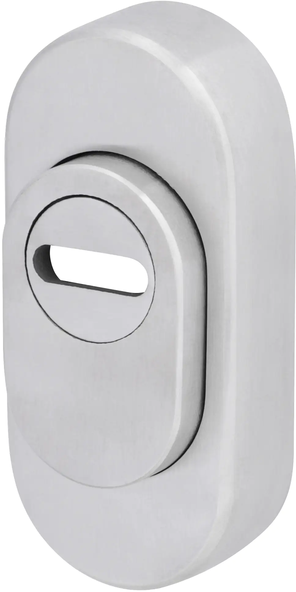 Alpertec Schutzrosette 7,5 x 3,5 cm Edelstahl silber