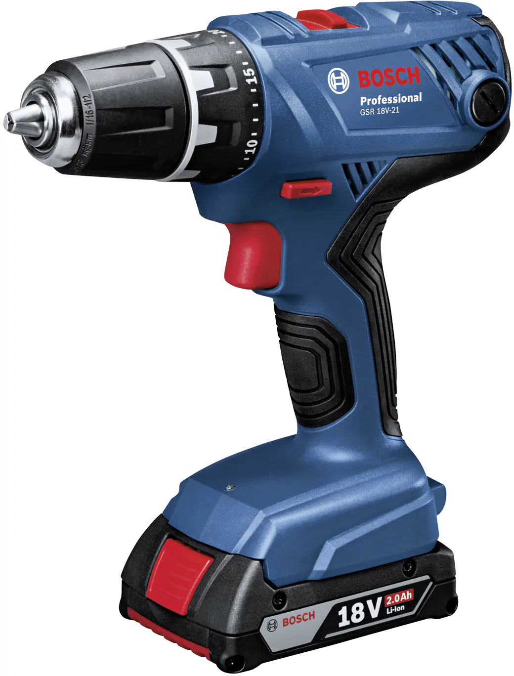Bosch Professional Akku-Bohrschrauber GSR 18V-21 inkl. Akku & Ladegerät Bosch Professional Akku-Bohrschrauber GSR 18V-21 inkl. Akku & Ladegerät