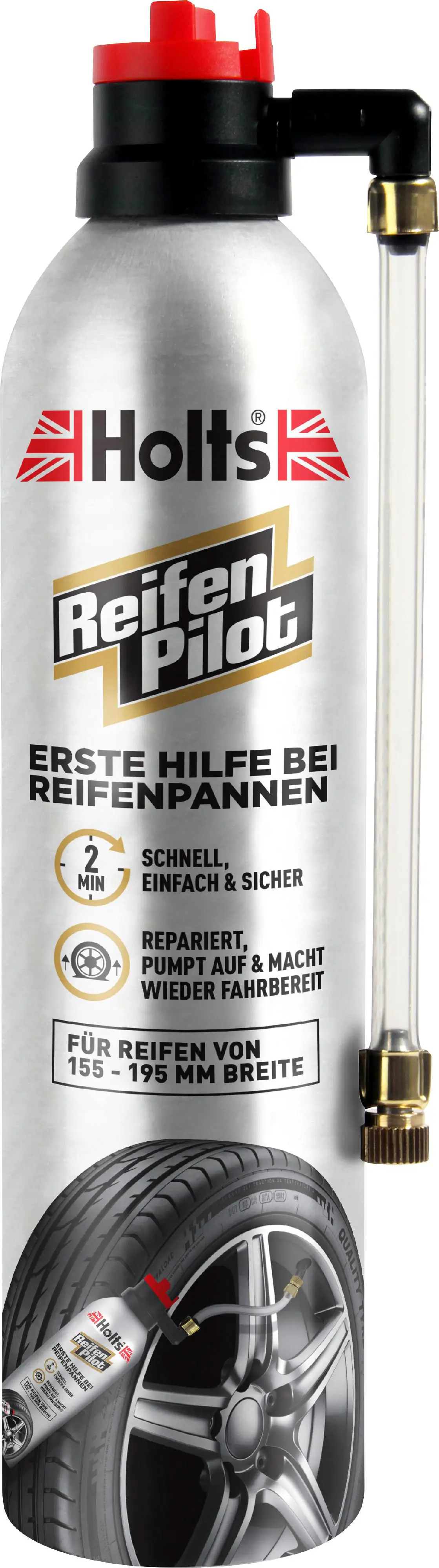 Holts Reifenpilot zur Reifenabdichtung für PKW Caravan 400 ml
