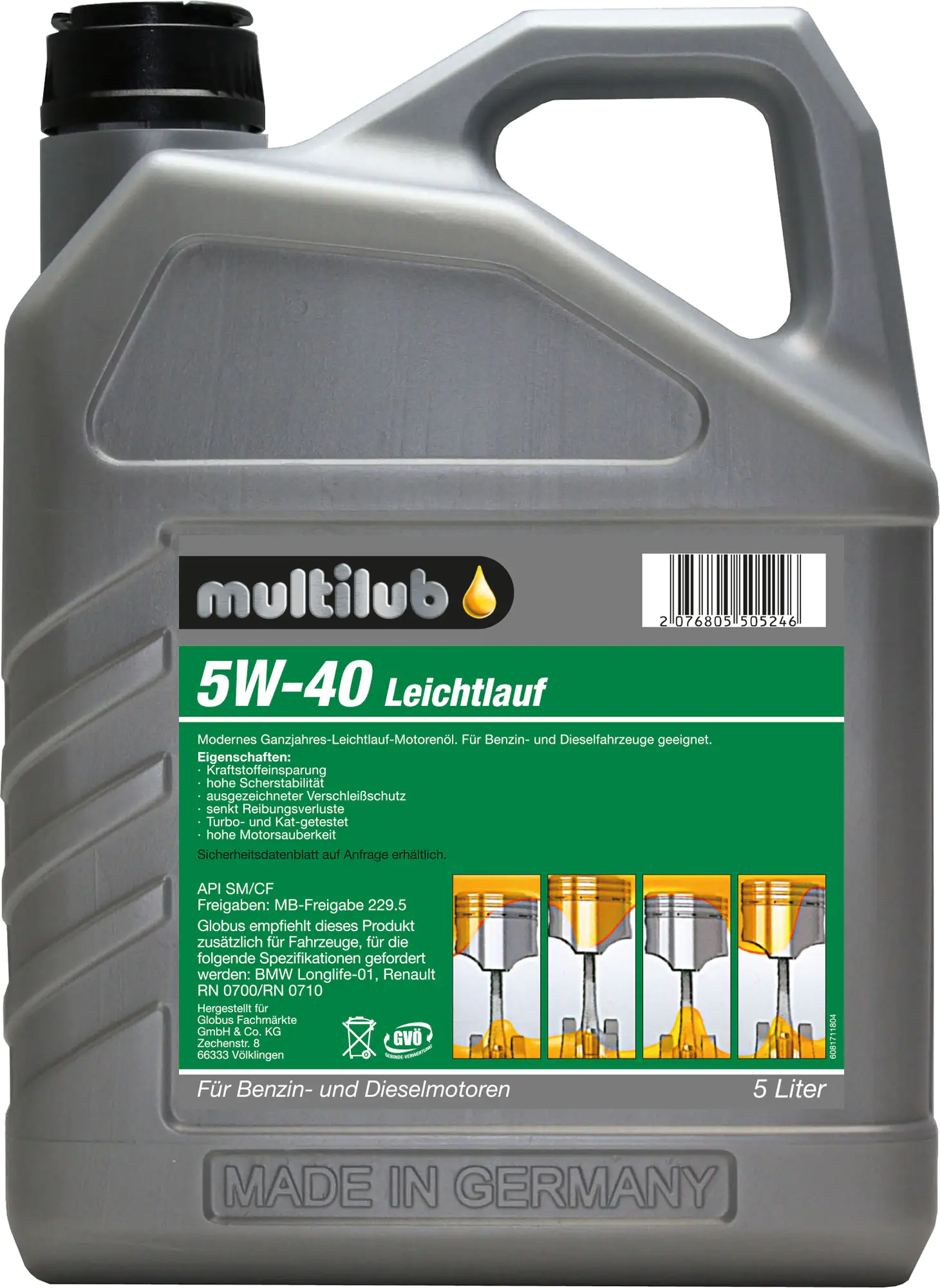 Multilub Motoröl 5W-40LL 5L