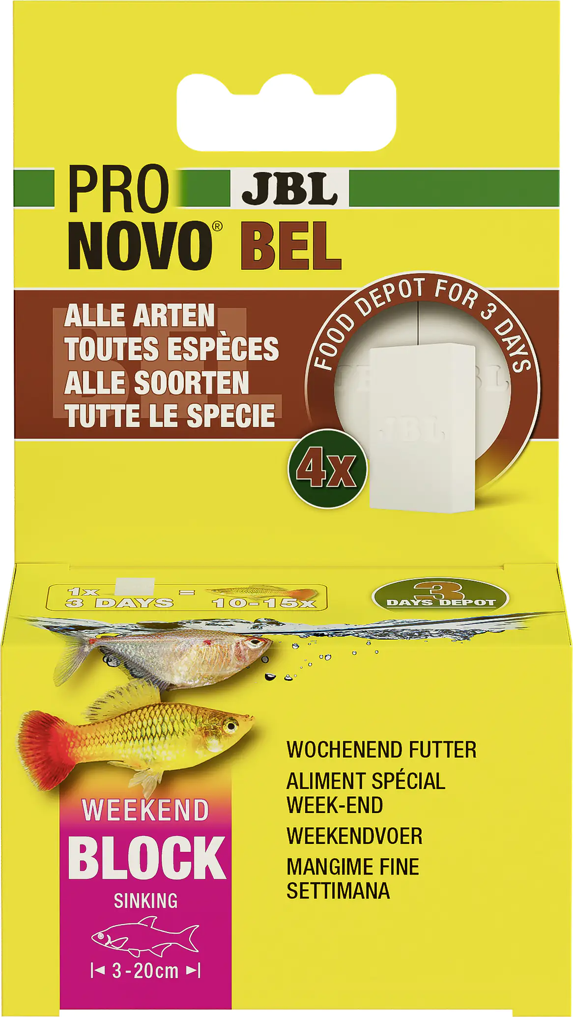 JBL Fischfutter Pronovo Bel Weekend Wochenendfischfutter 220 ml JBL Fischfutter Pronovo Bel Weekend Wochenendfischfutter 220 ml