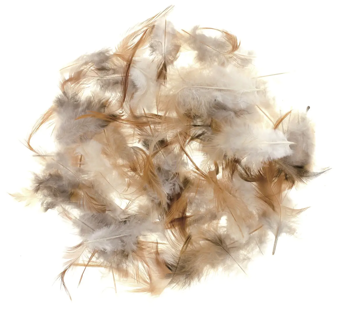 Glorex Marabufedern ca. 10 g naturbraun