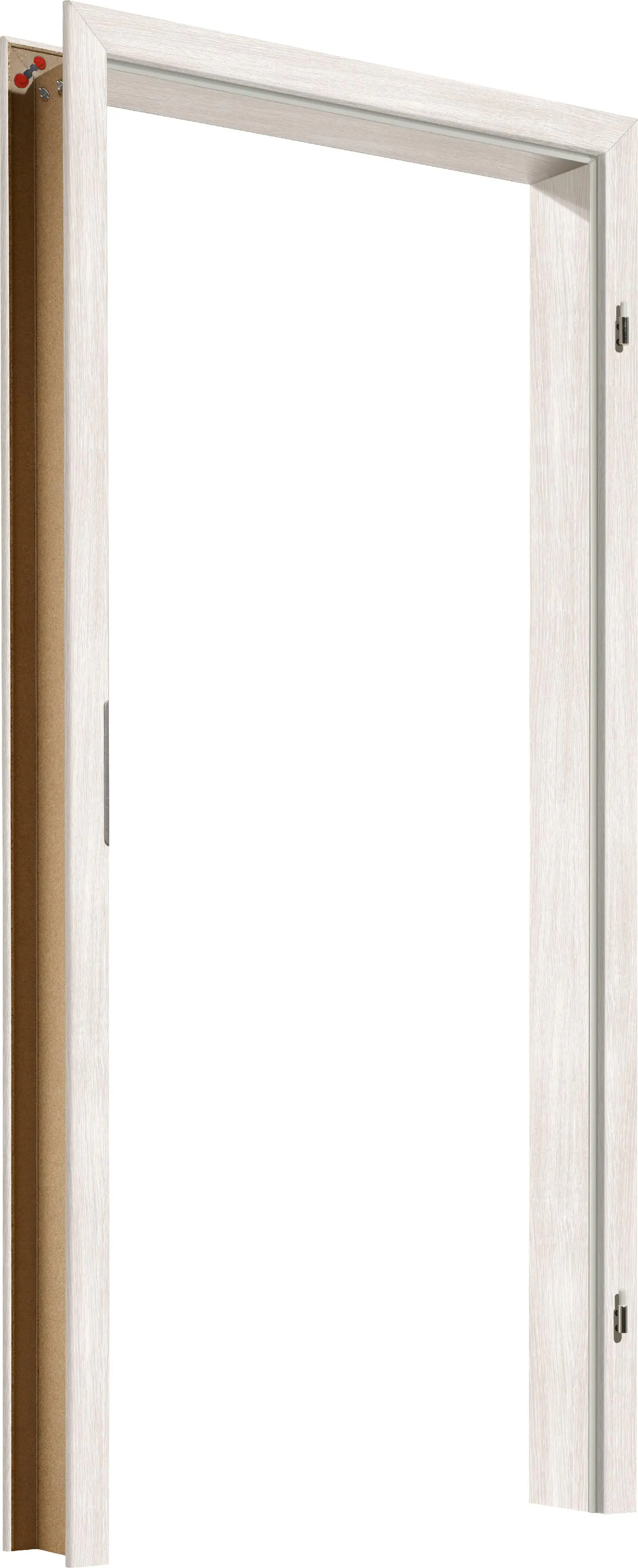 Borne Zarge Dekor Pinie weiß 86 cm DIN rechts