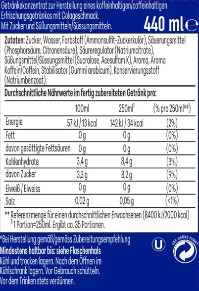 Sodastream Drink Mix Sirup Pepsi 440 ml