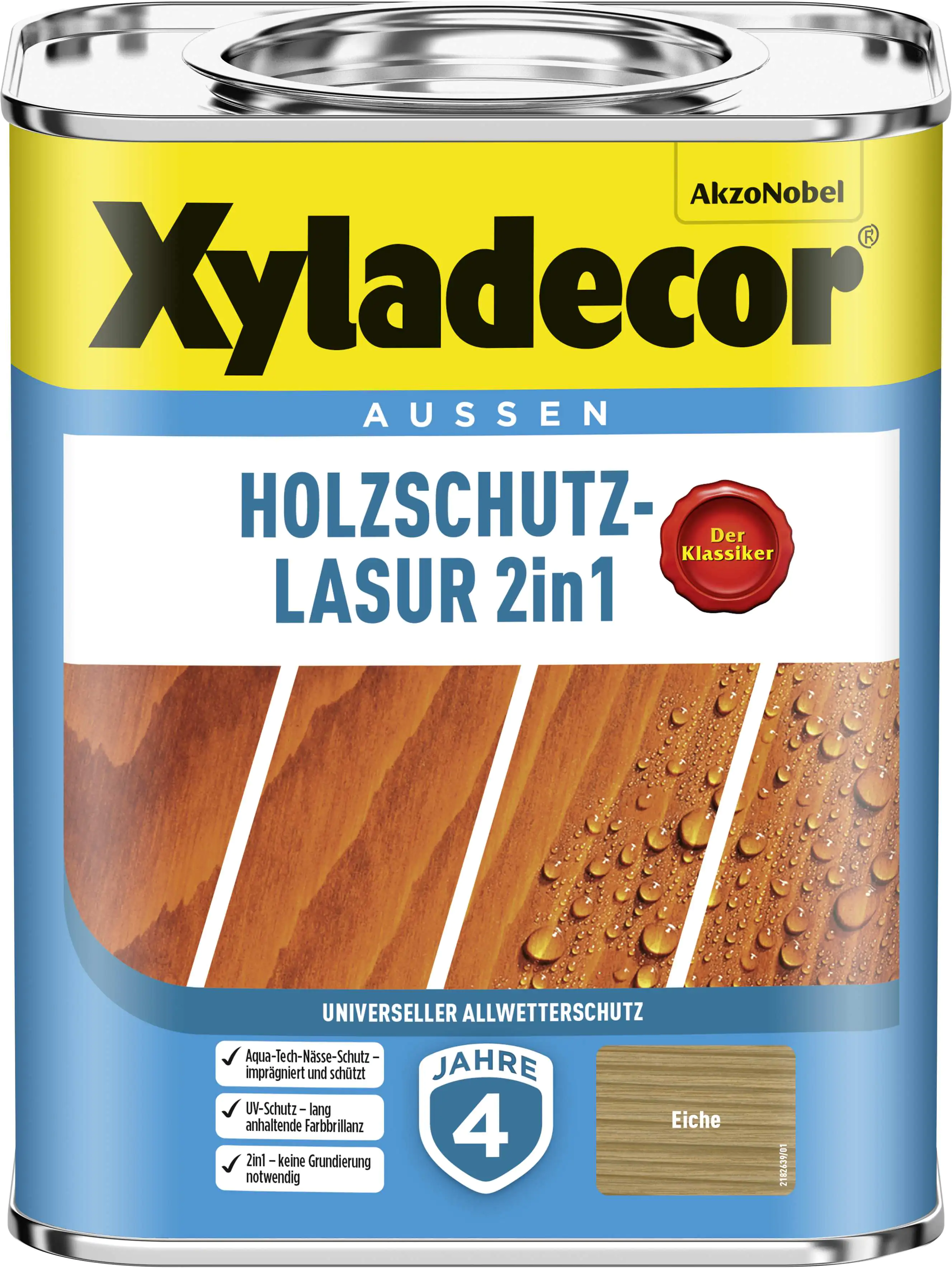 Xyladecor Holzschutzlasur 750 ml eiche 2in1