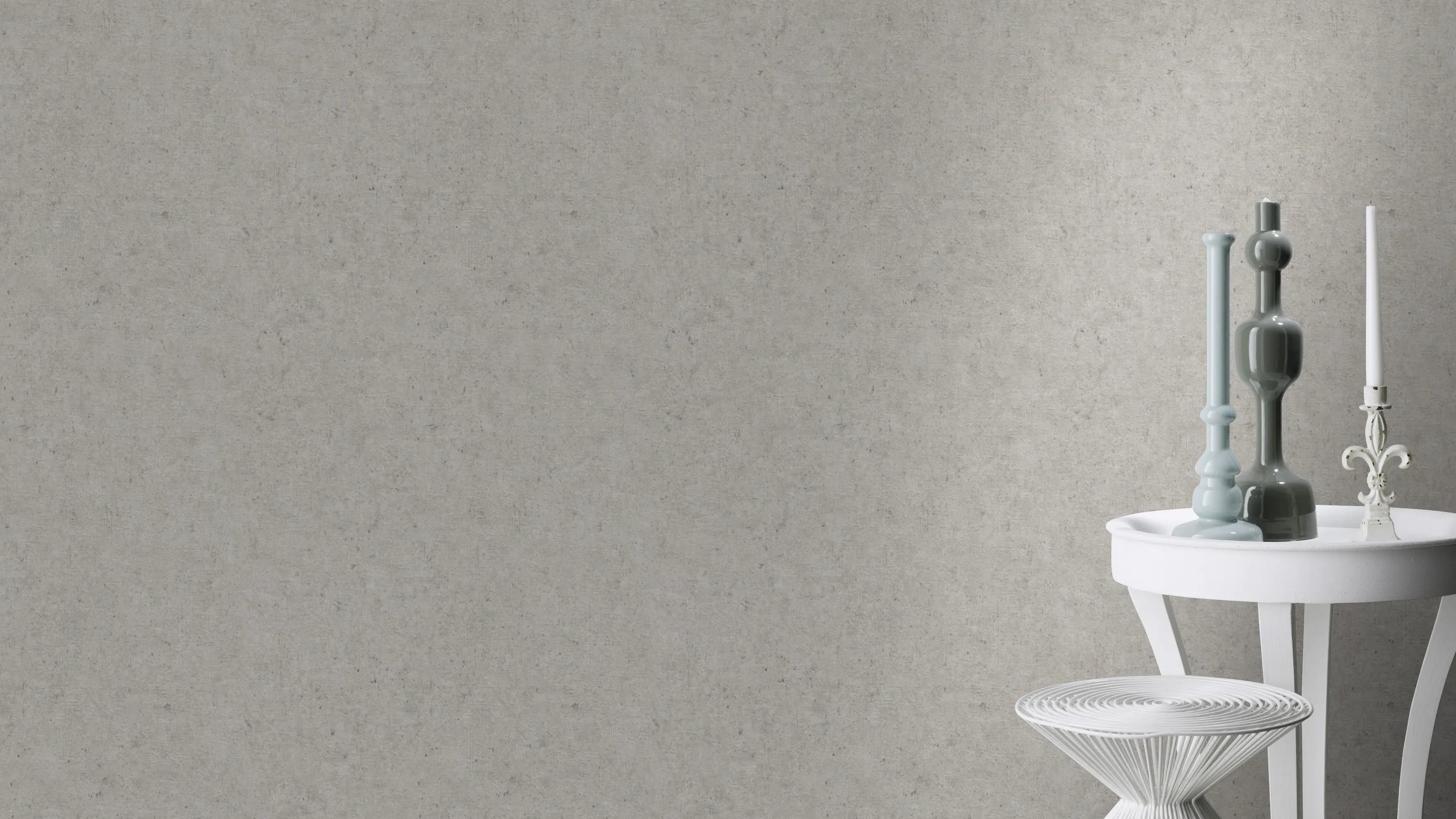 Rasch Vliestapete 520866 Grau-Mittelgrau Uni 10,05 m x 0,53 m