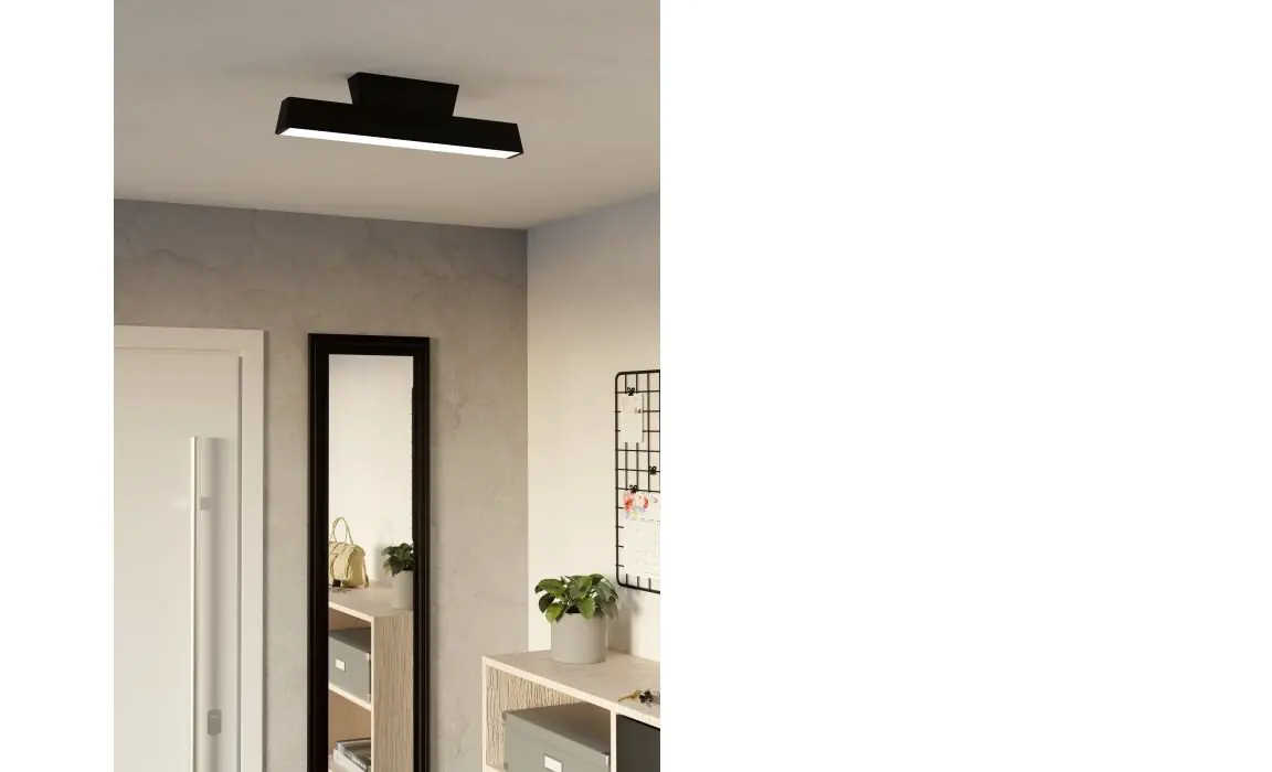 Eglo Connect LED Deckenleuchte Simolaris-Z schwarz 47 x 5,5 cm dimmbar Eglo Connect LED Deckenleuchte Simolaris-Z schwarz 47 x 5,5 cm dimmbar