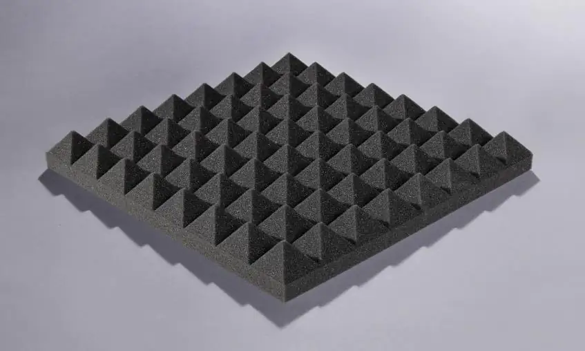 4040172512891 Akupur Schaumstoffpyramidenplatte anthrazit 40 x 40 cm, 70 mm hoch