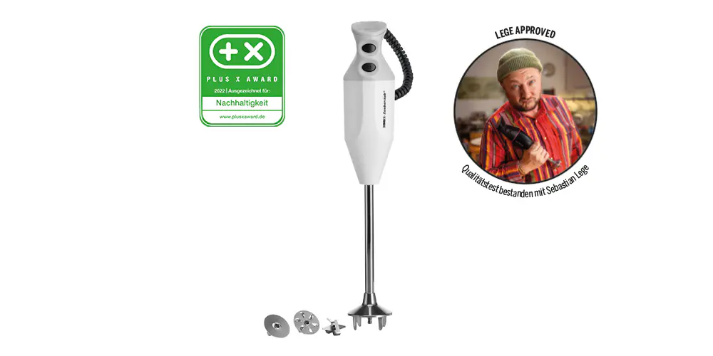 Esge Zauberstab P 200 Profi inkl. Multimesser, Schlagscheibe, Quirlscheibe