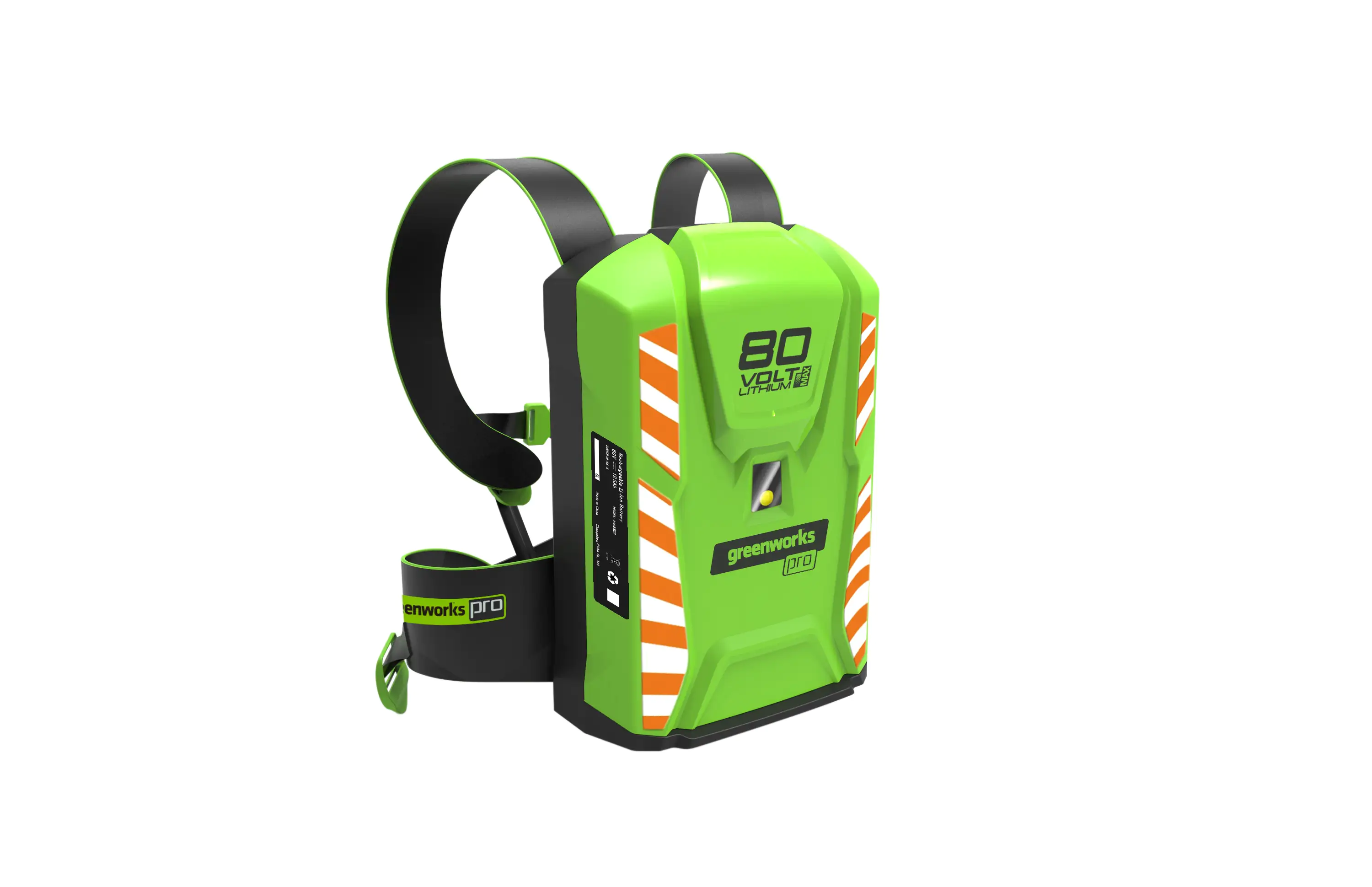 Greenworks Rücken-Trageakku 80 V 12,5 Ah optimale Gewichtsverteilung