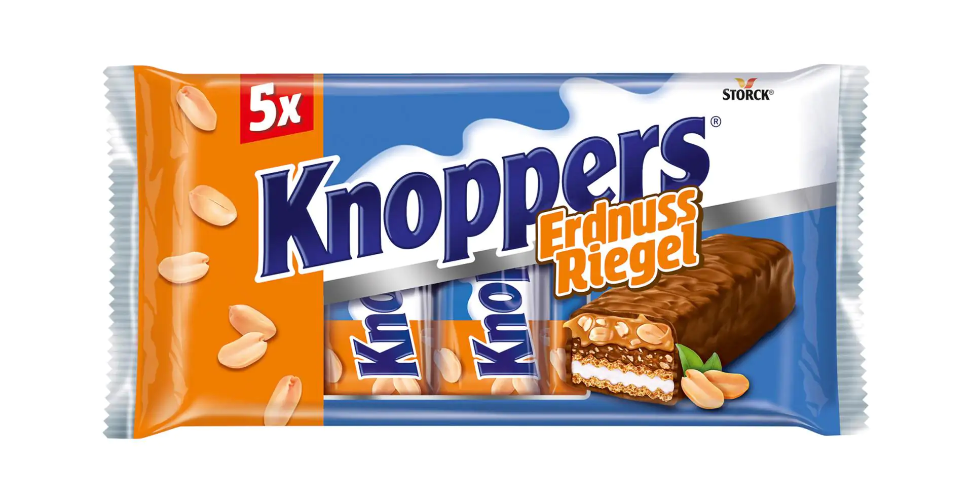 Knoppers Nussriegel Erdnuss 5x 40 g