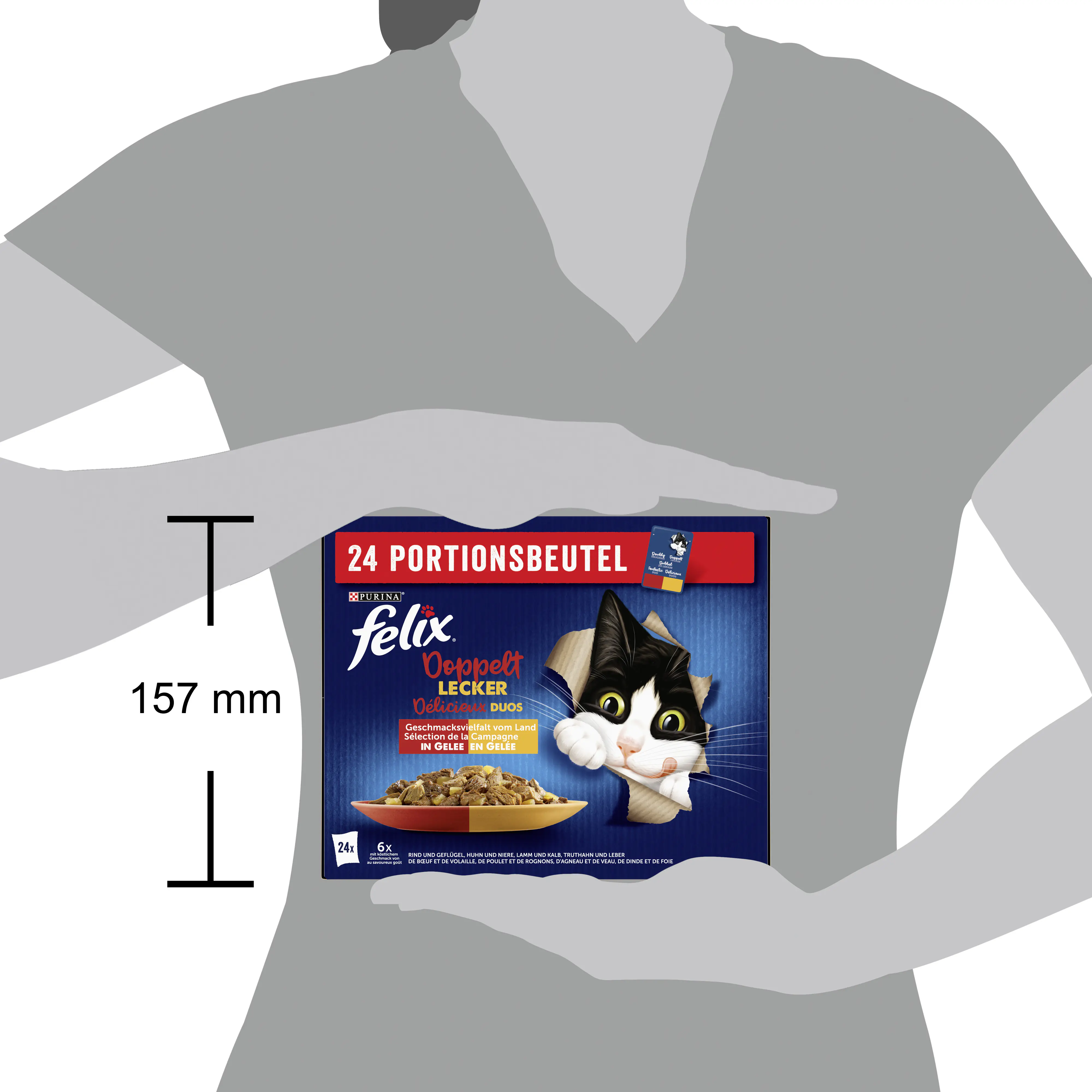 Felix So gut wie es aussieht Doppelt Lecker Fleisch 24x 85g