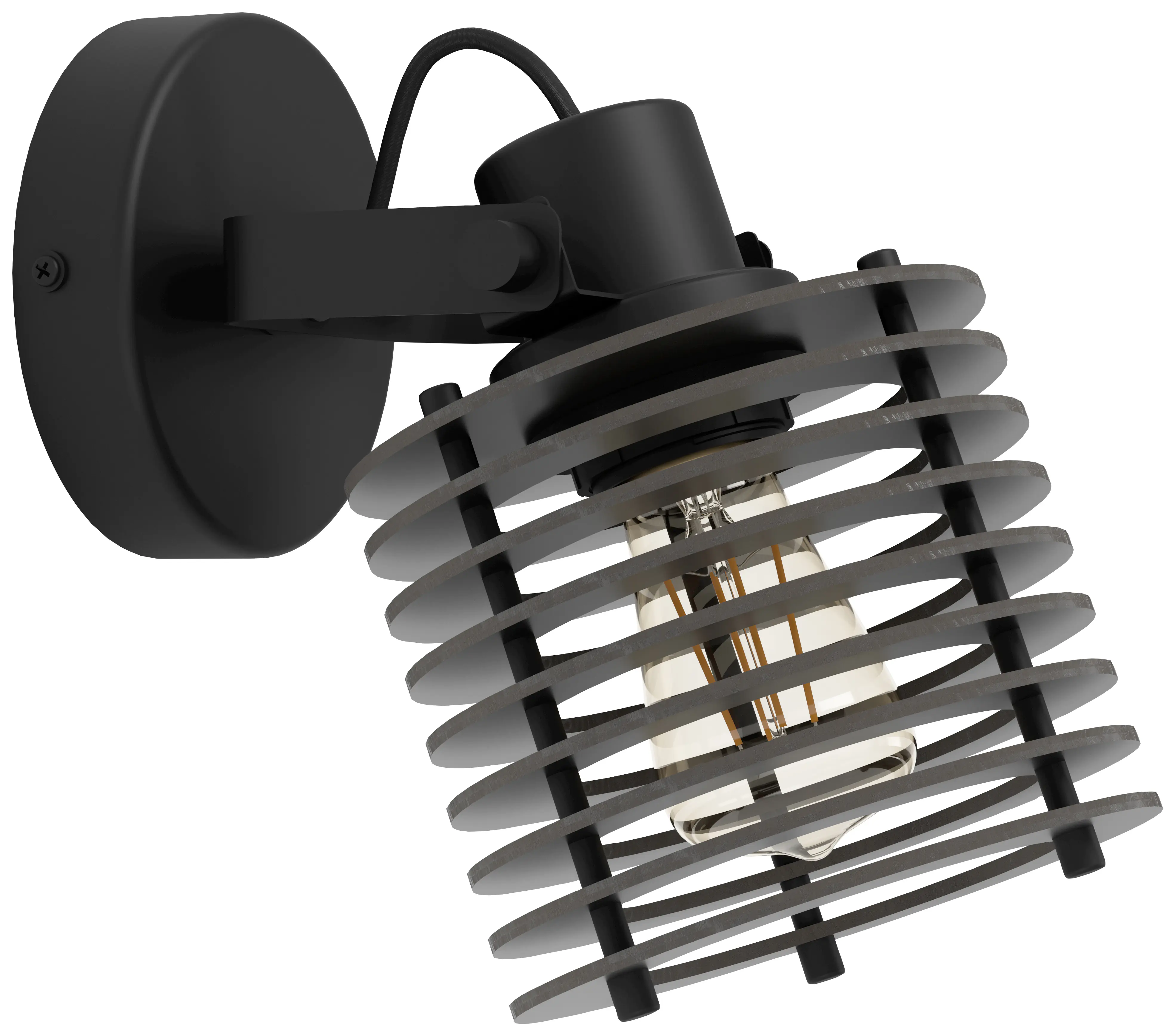 Eglo Wandleuchte Segovia schwarz 