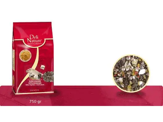 5411860800078 Deli Nature 5* Menu Alleinfutter Zwergkaninchen 750 g