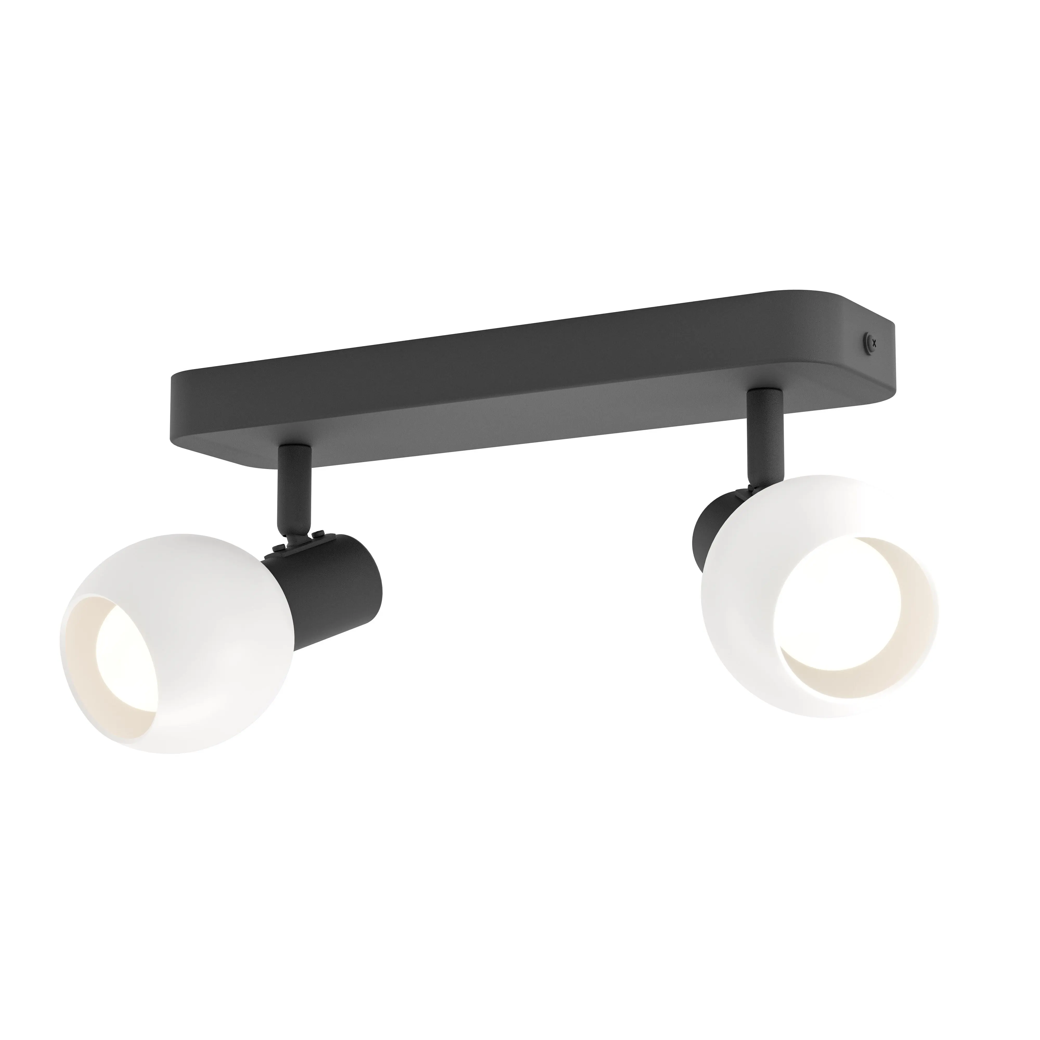 Eglo Deckenstrahler Balken Castellazo schwarz/opal 2er E14