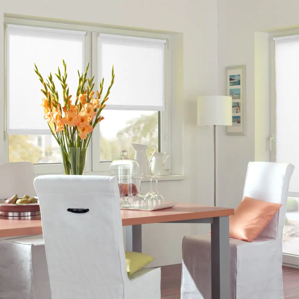 Gardinia Easyfix Rollo Uni weiß 90 x 210 cm